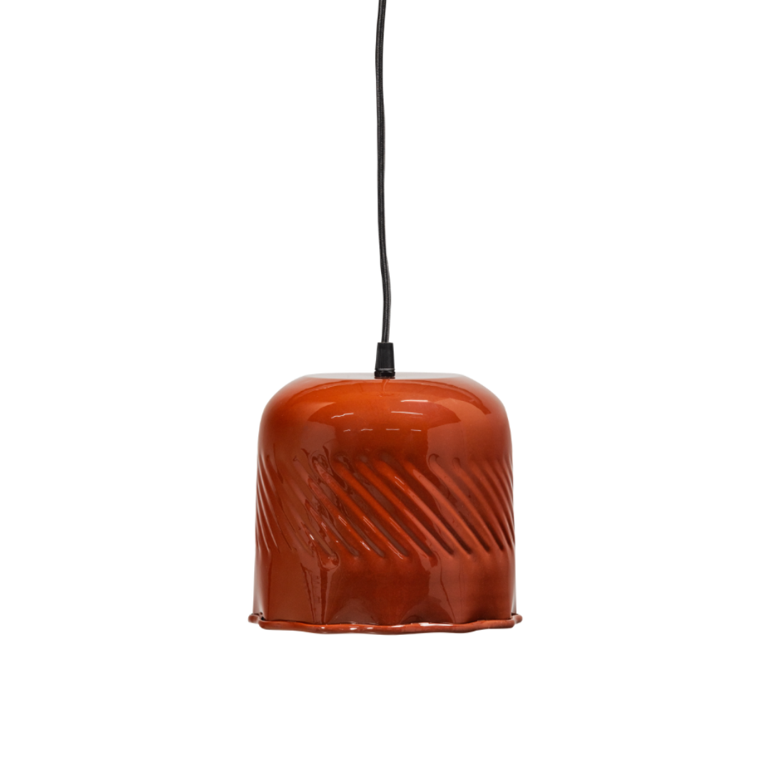 Lampa wisząca ARLESSI pomarańczowo-brązowy – Woood