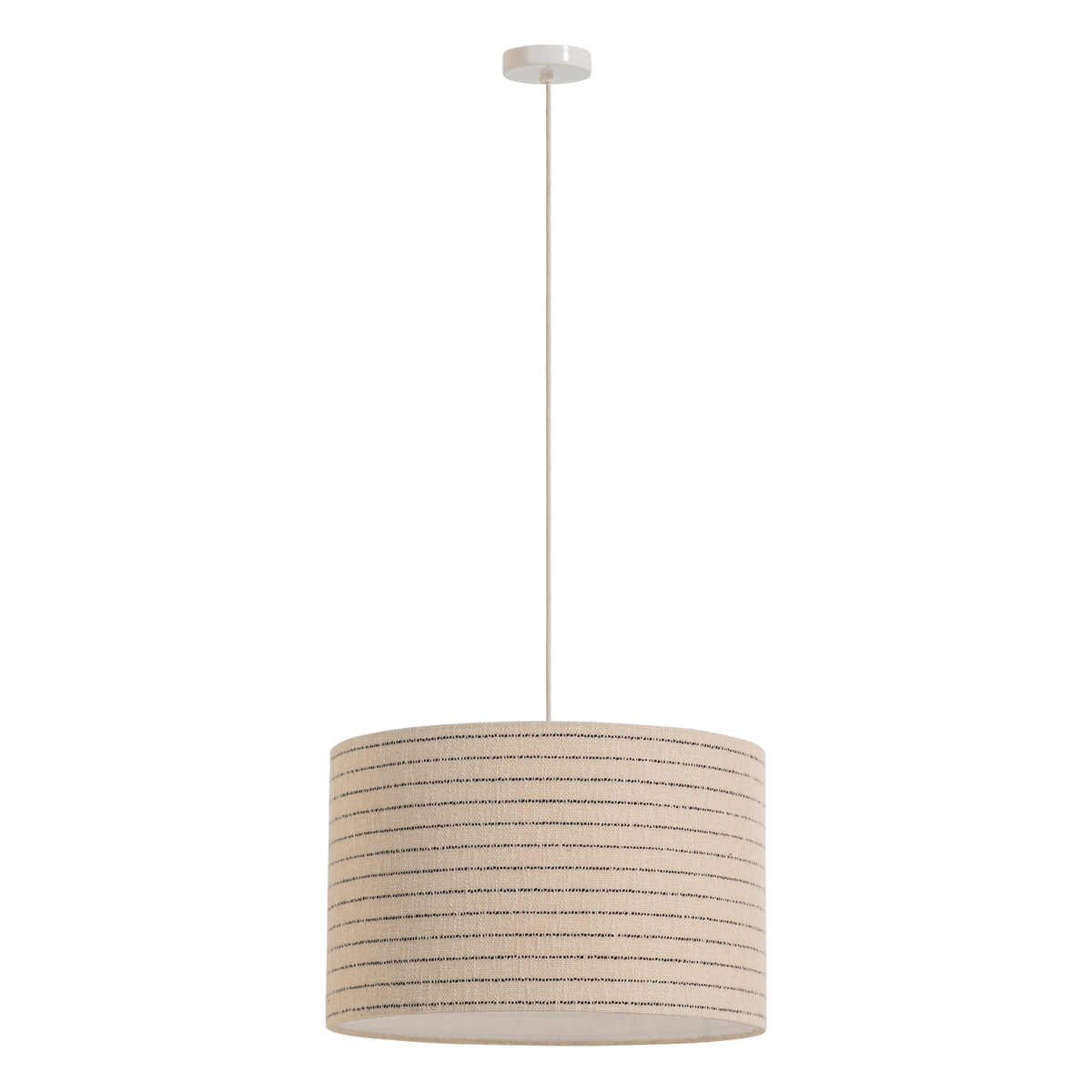 Lampa wisząca LOFT boucle naturalny w czarne paski – Woood