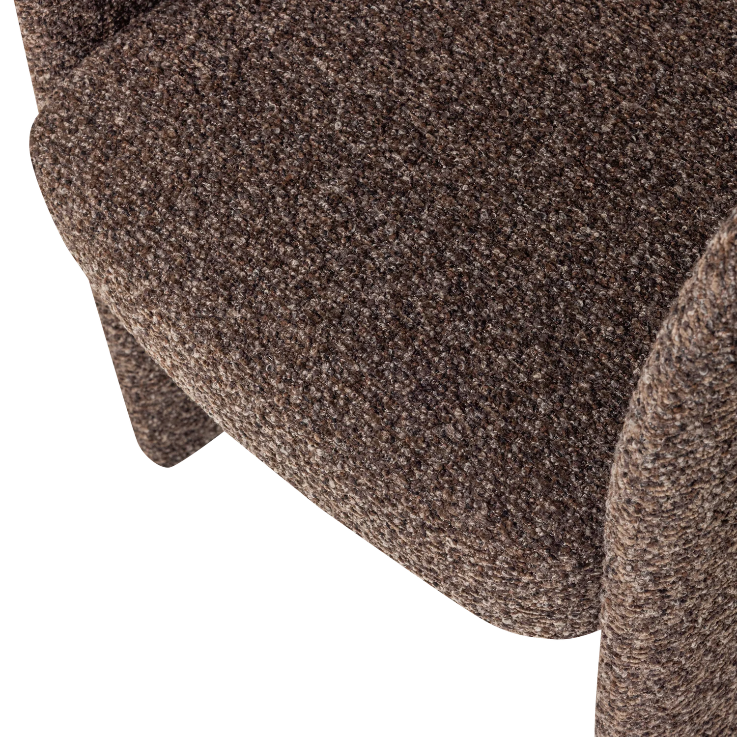 Stolička LANOR tmavohnedá boucle