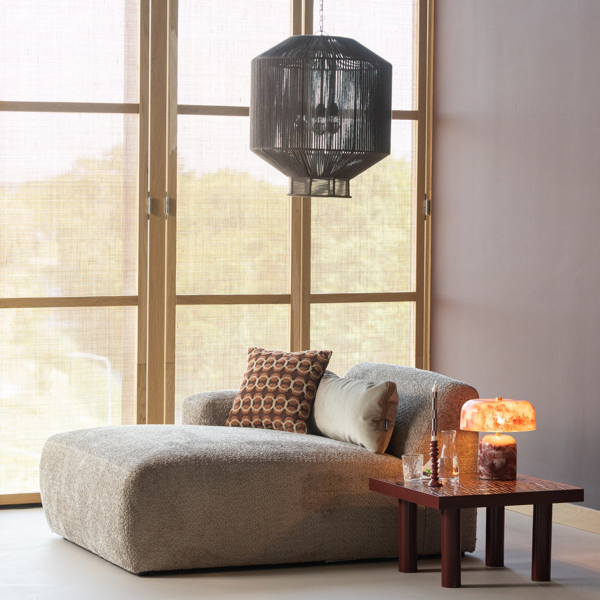 Lampa wisząca JURO ciemnobrązowy – ujęcie 3