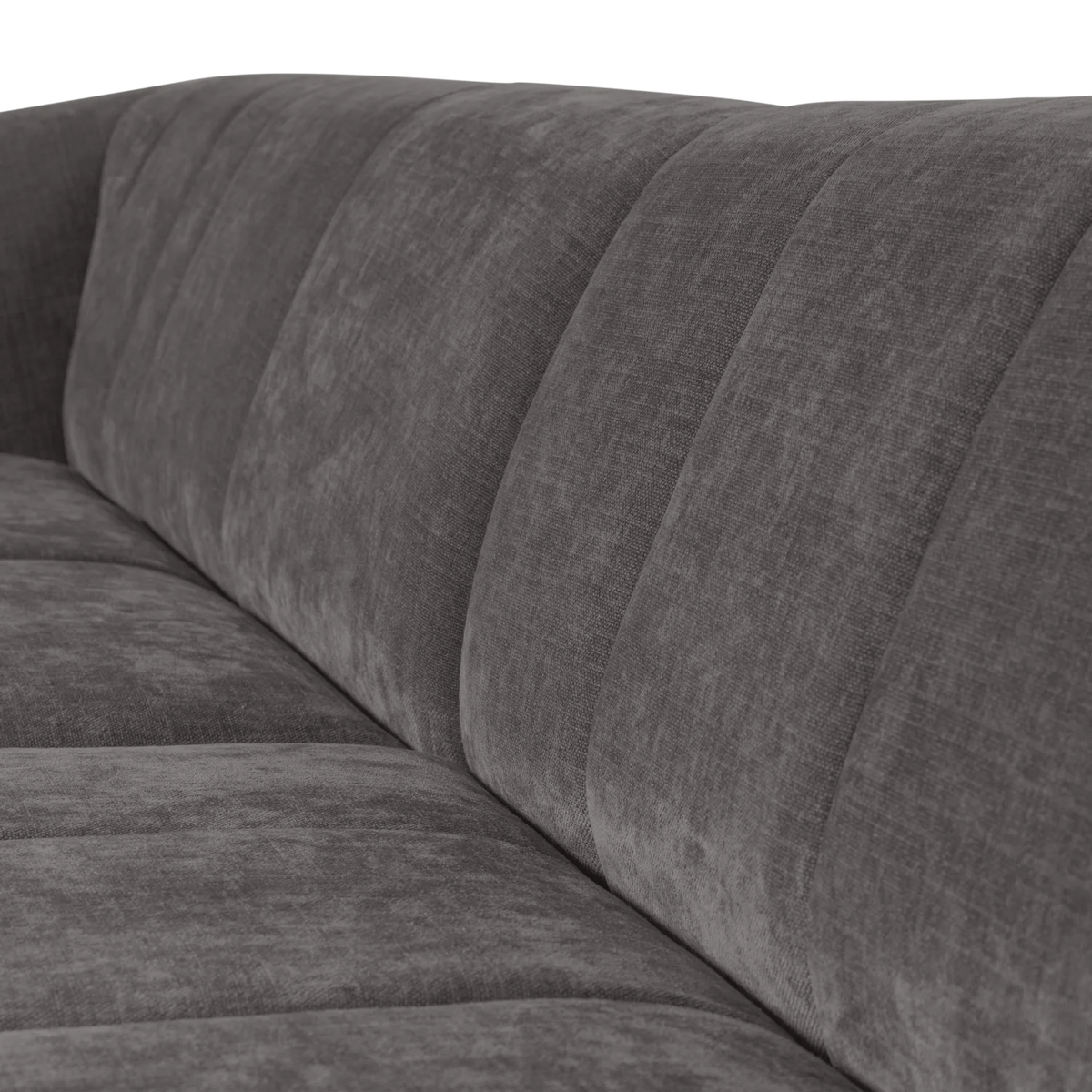 Sofa pre 4 osoby OMAIRE šedý šenil