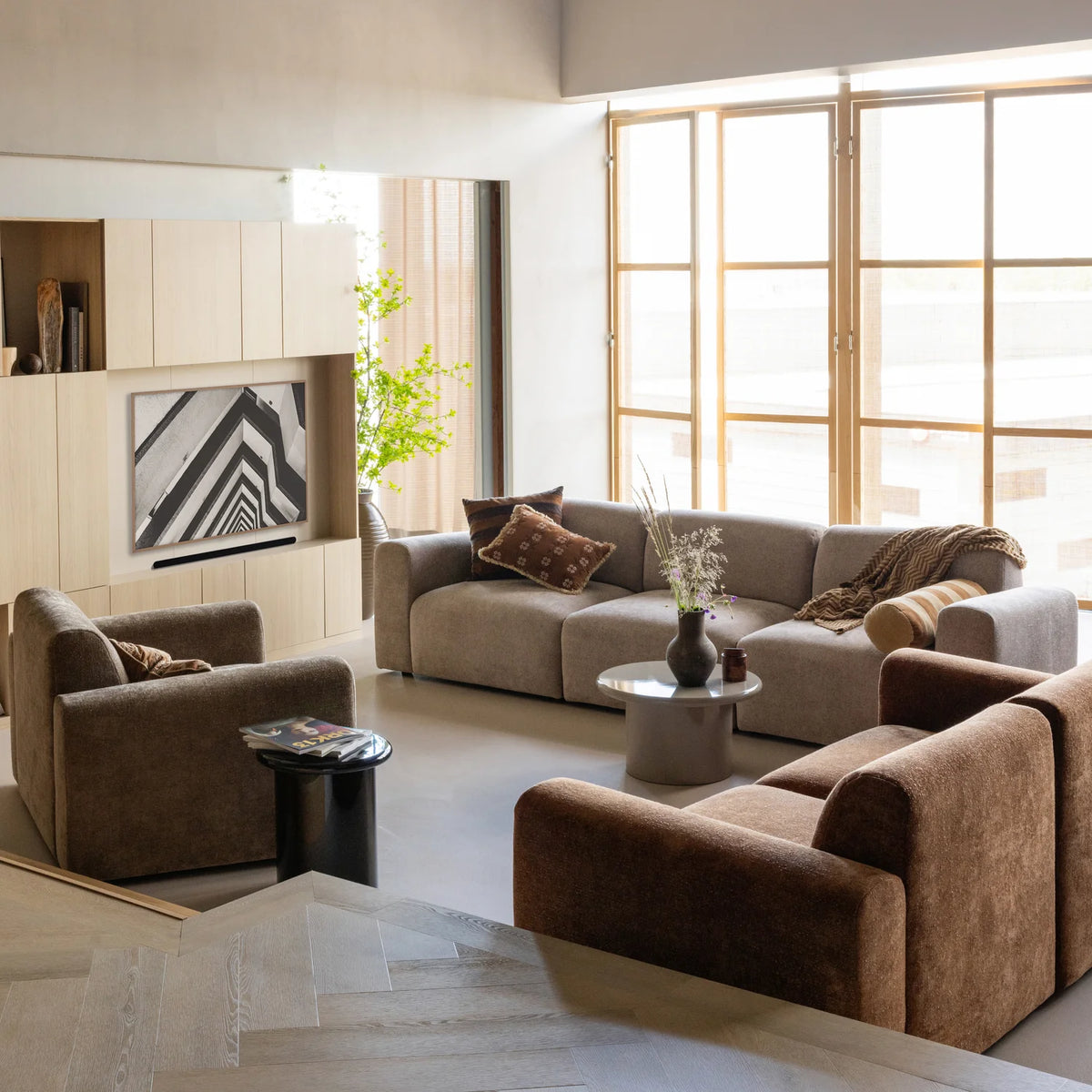 Sofa 2-osobová UMINA ružovo-hnedý szenil