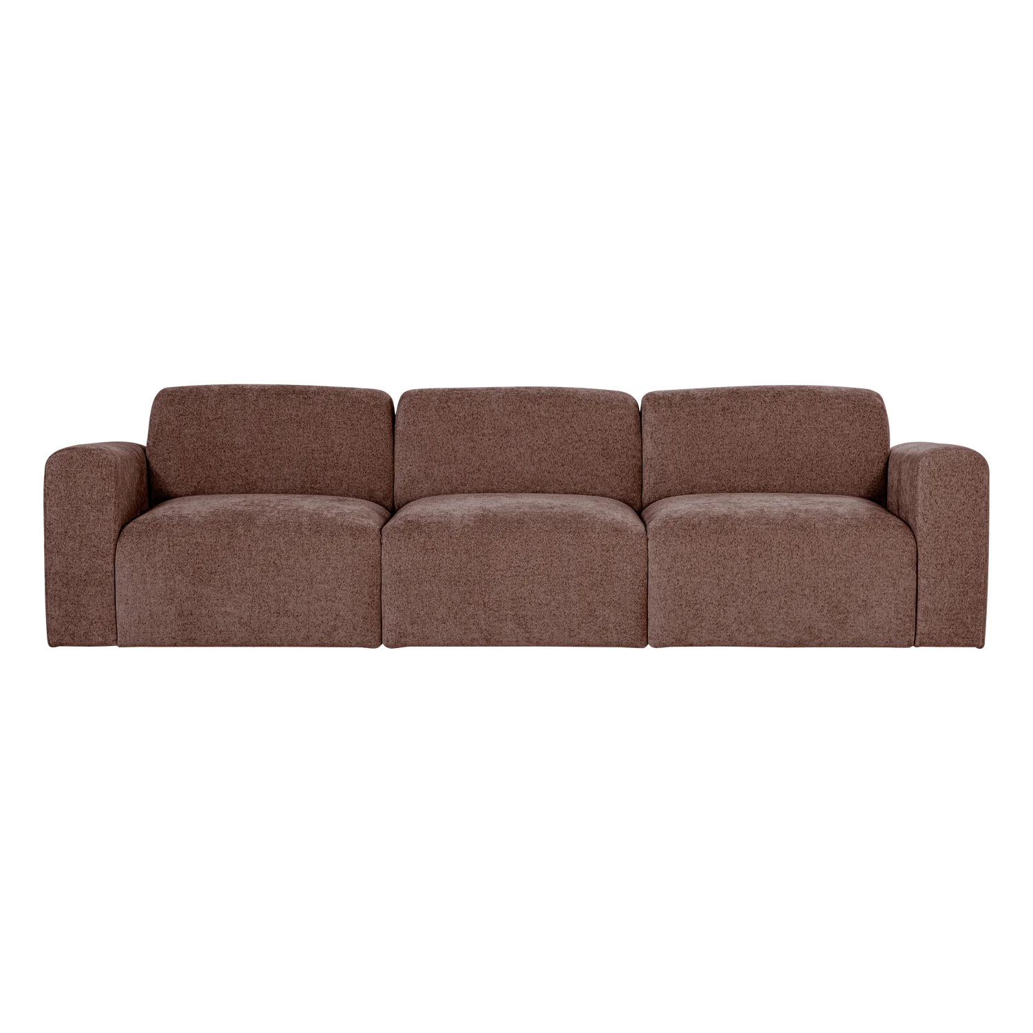 Sofa 3-osobová UMINA ružovo-hnedý šenil