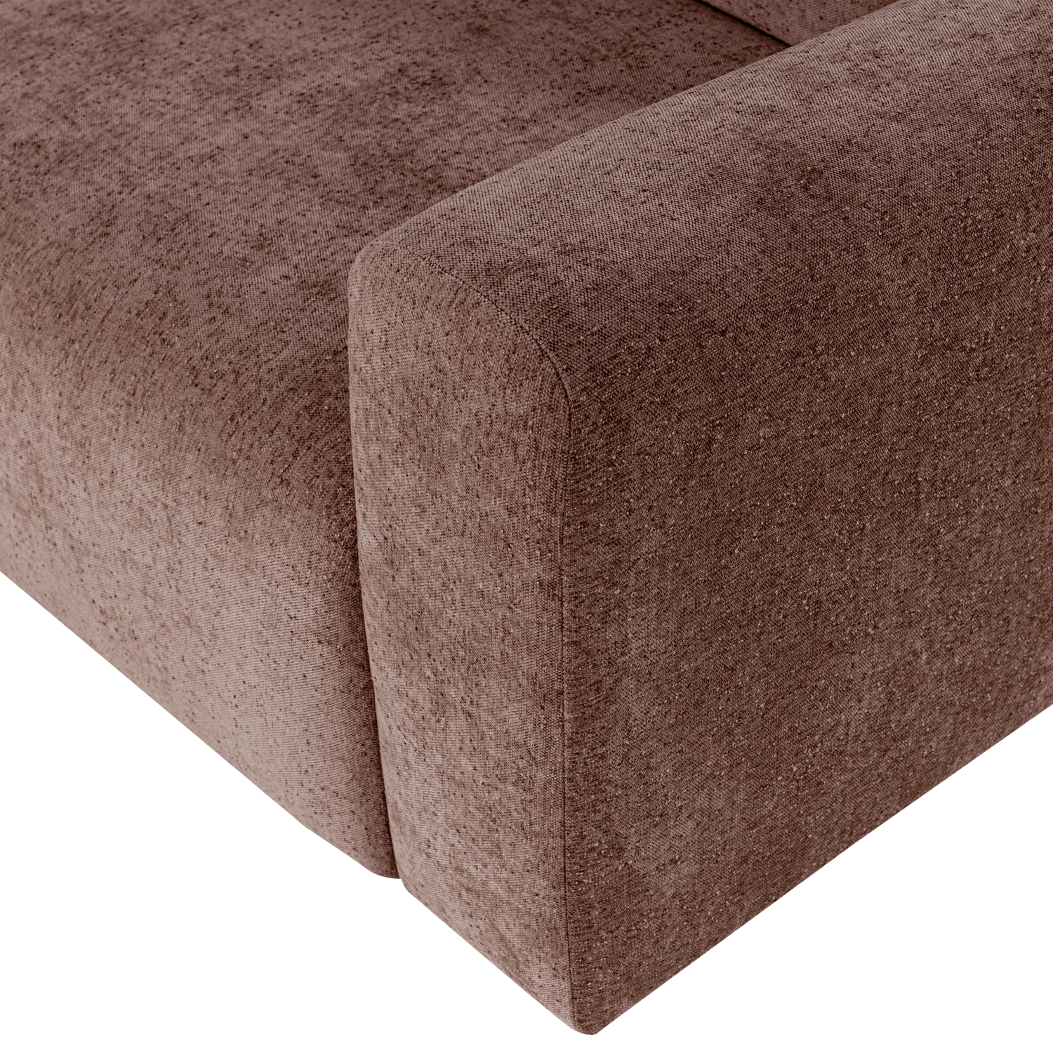 Sofa 3-osobová UMINA ružovo-hnedý šenil