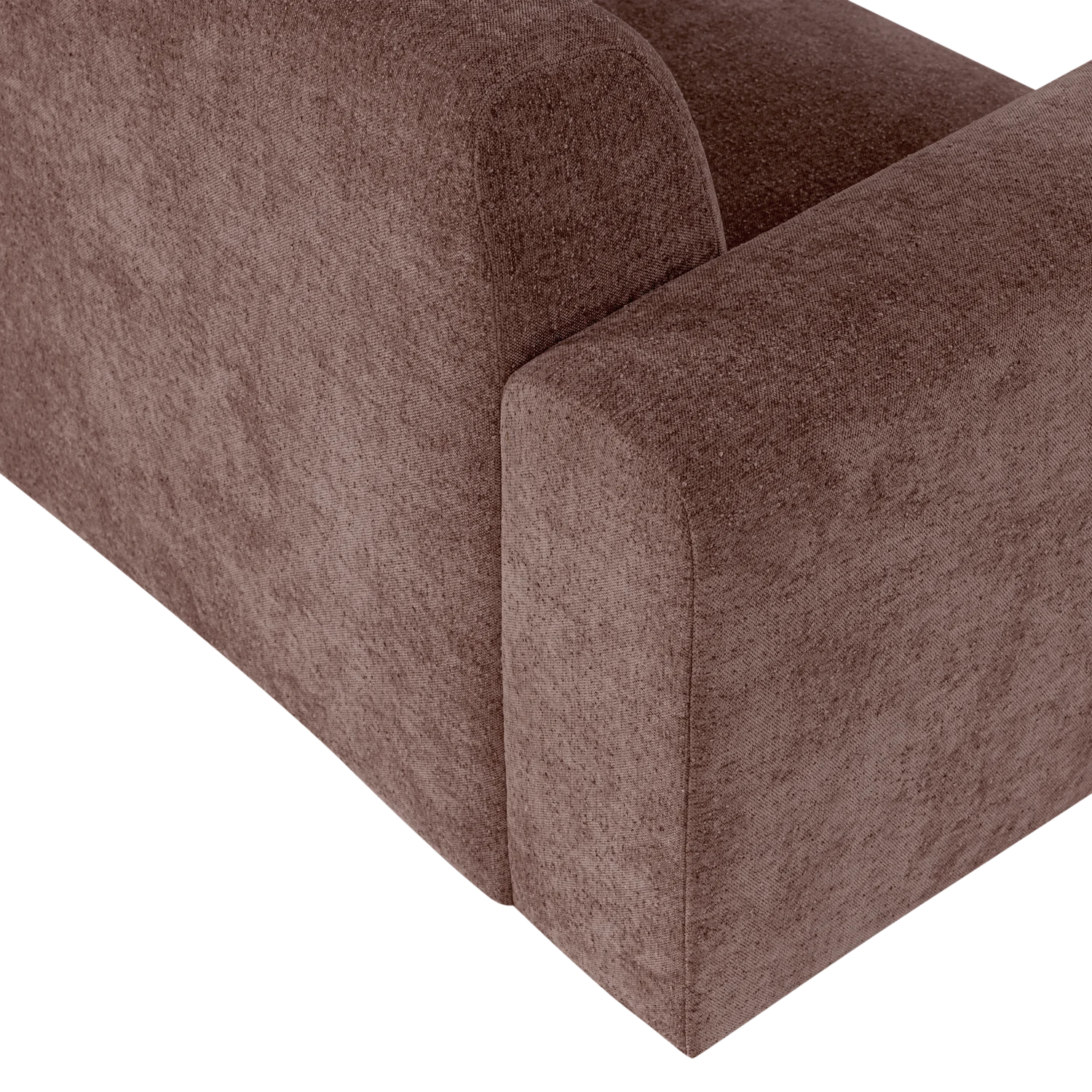 Sofa 3-osobová UMINA ružovo-hnedý šenil
