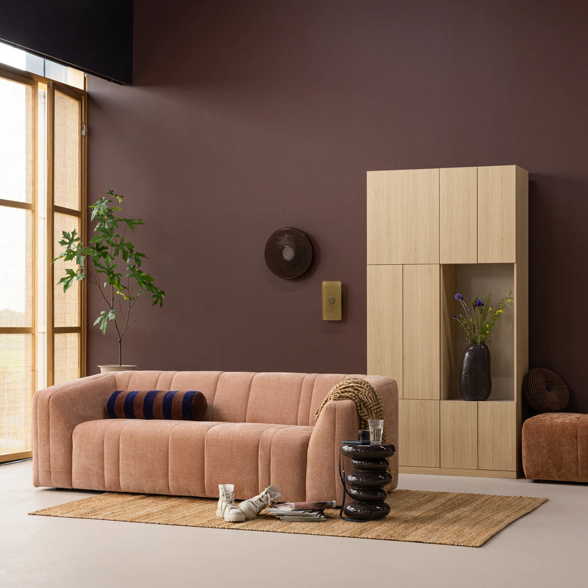 Sofa 2-osobová OMAIRE šedý szenil