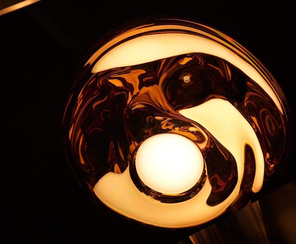 Stojaca lampa MELT SLIM medená