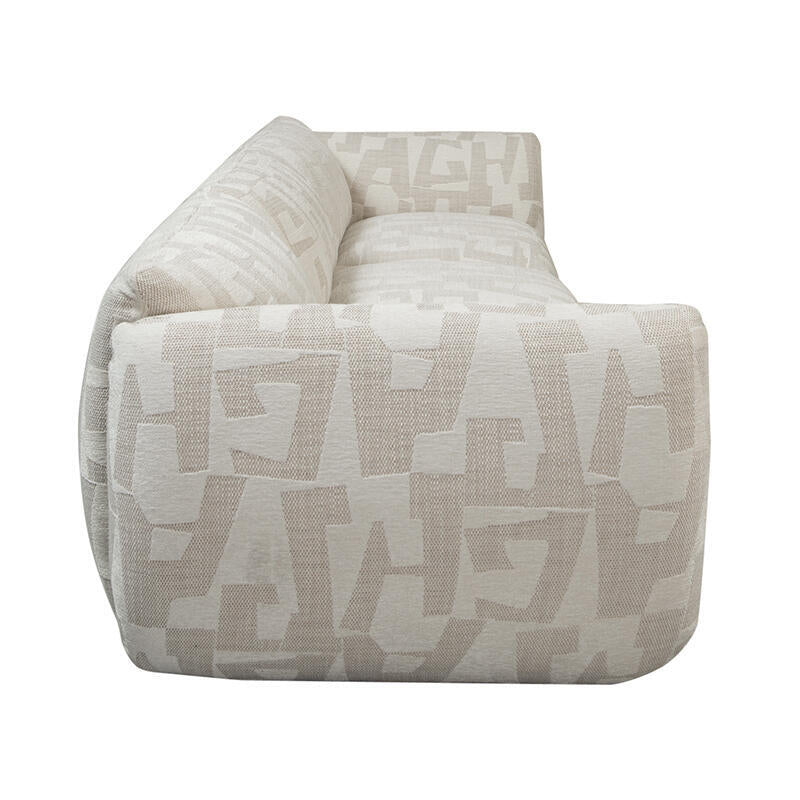 Sofa pre 4 osoby AMSTERDAM v svetlo béžovom vzore