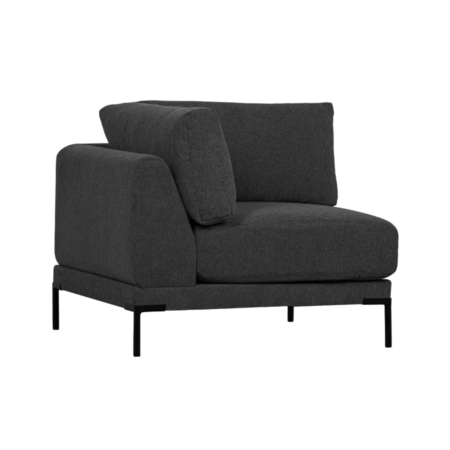 Sofa COUPLE - modulárny rohový antracitový