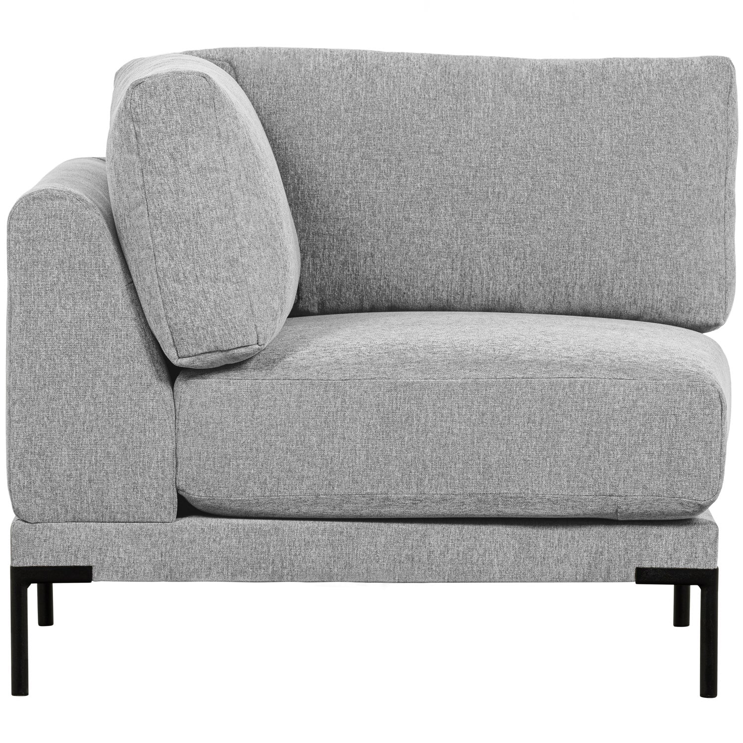 Sofa COUPLE - modulárny rohový svetlosivý