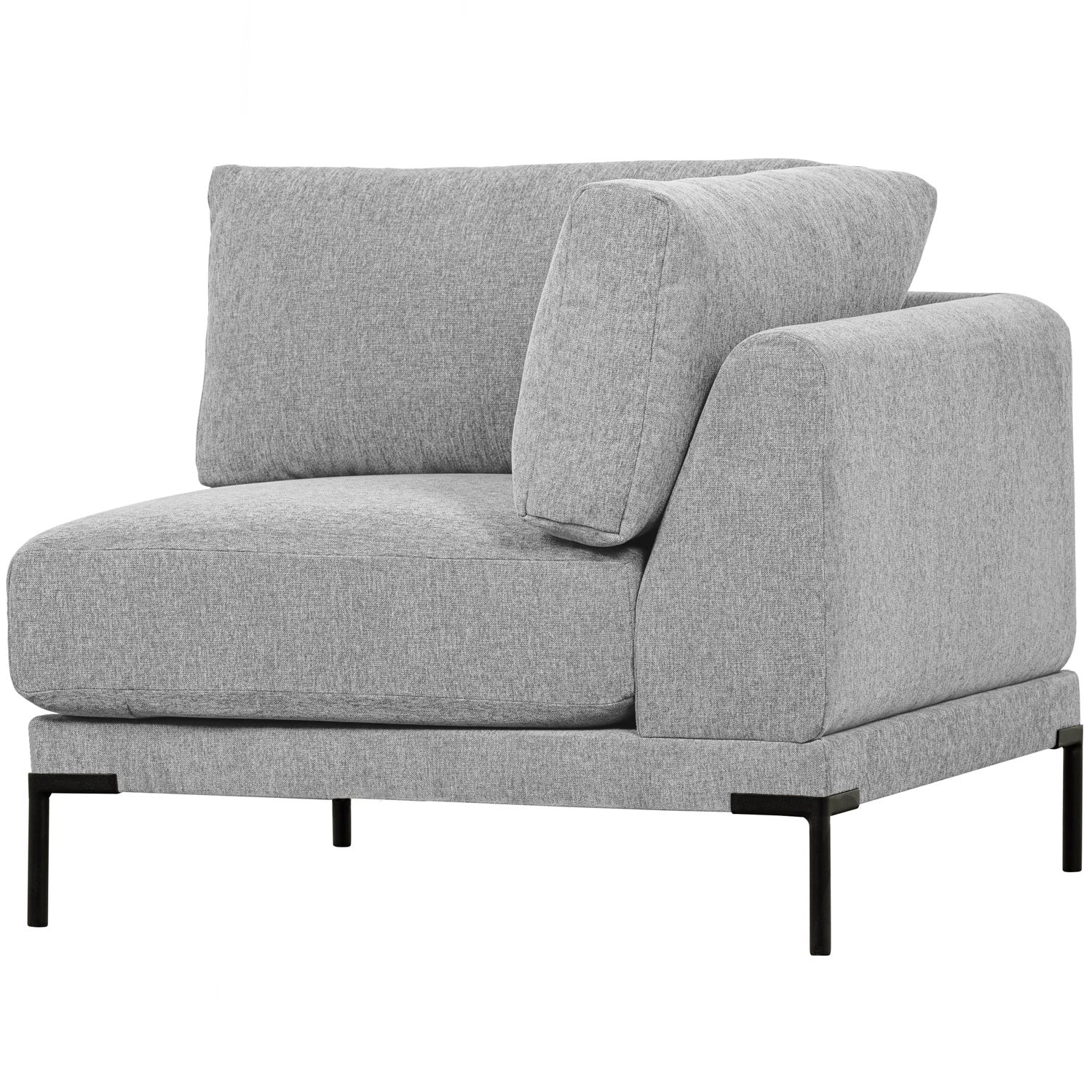 Sofa COUPLE - modulárny rohový svetlosivý