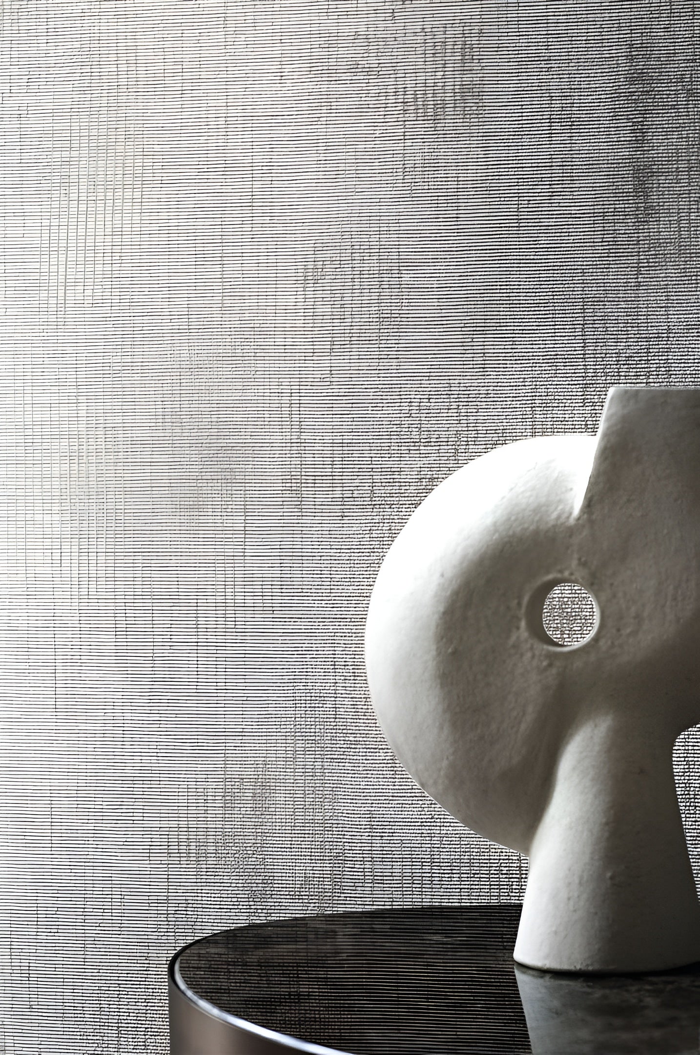 Textilná tapeta so štruktúrou napodobňujúcou plátno ORCADE - MARINE tmavomodrá