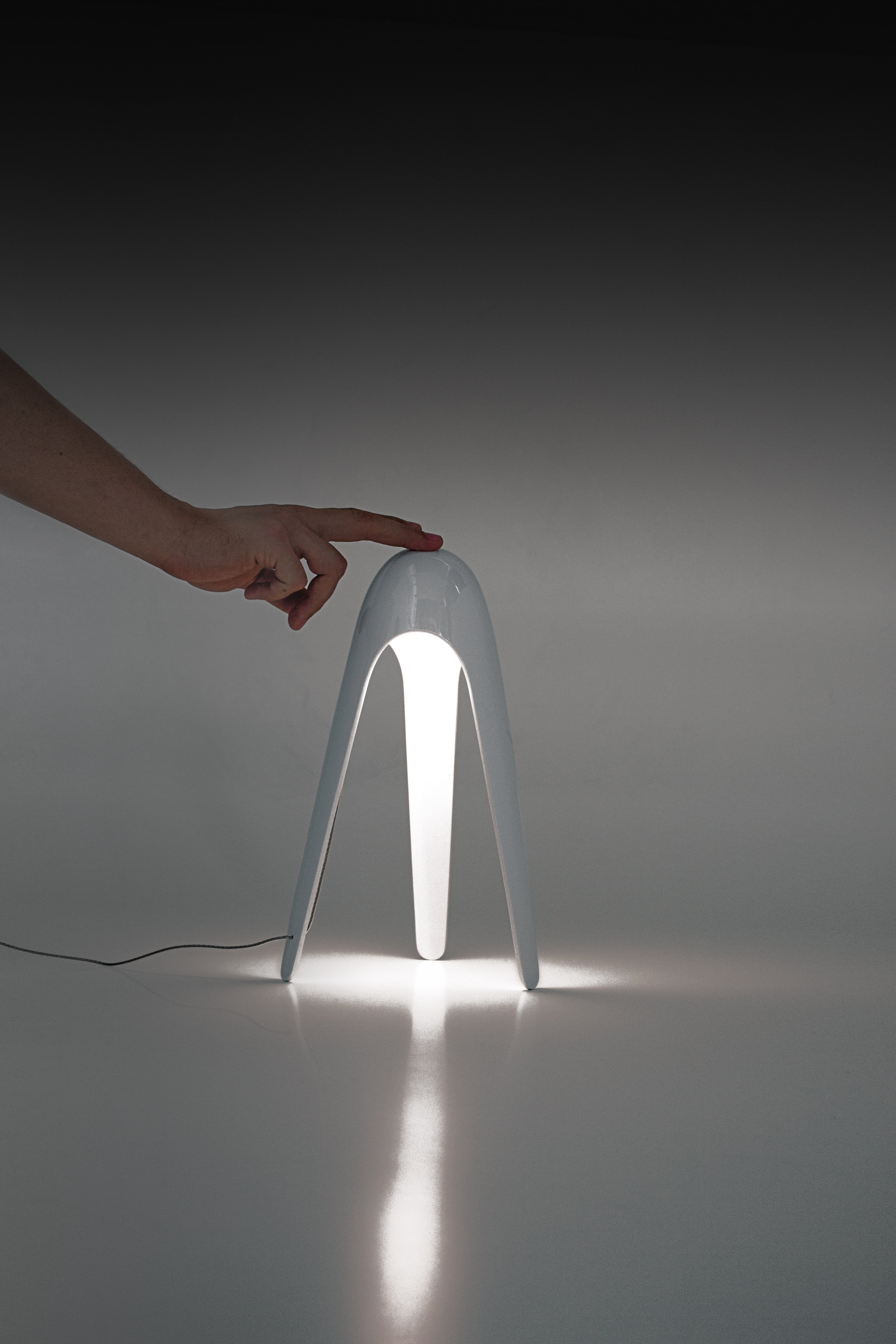 Stolná lampa CYBORG lesklá zelená