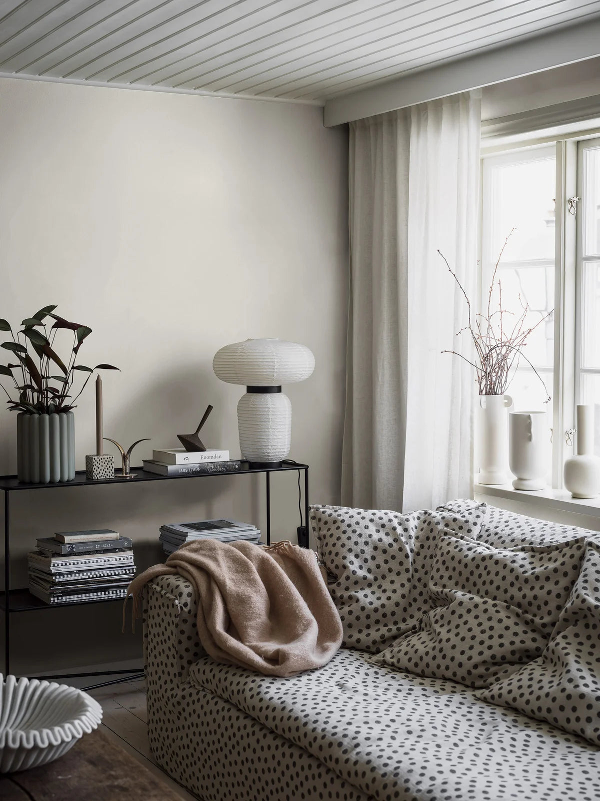 Structural wallpaper imitating linen - CALM WHITE white