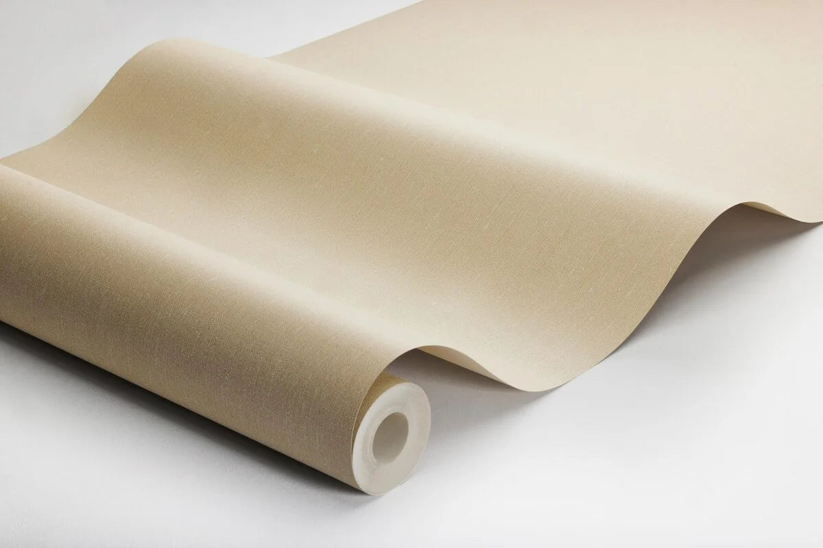 Tapeta so štruktúrou imitujúcou ľan LINEN - OAT svetlo béžová