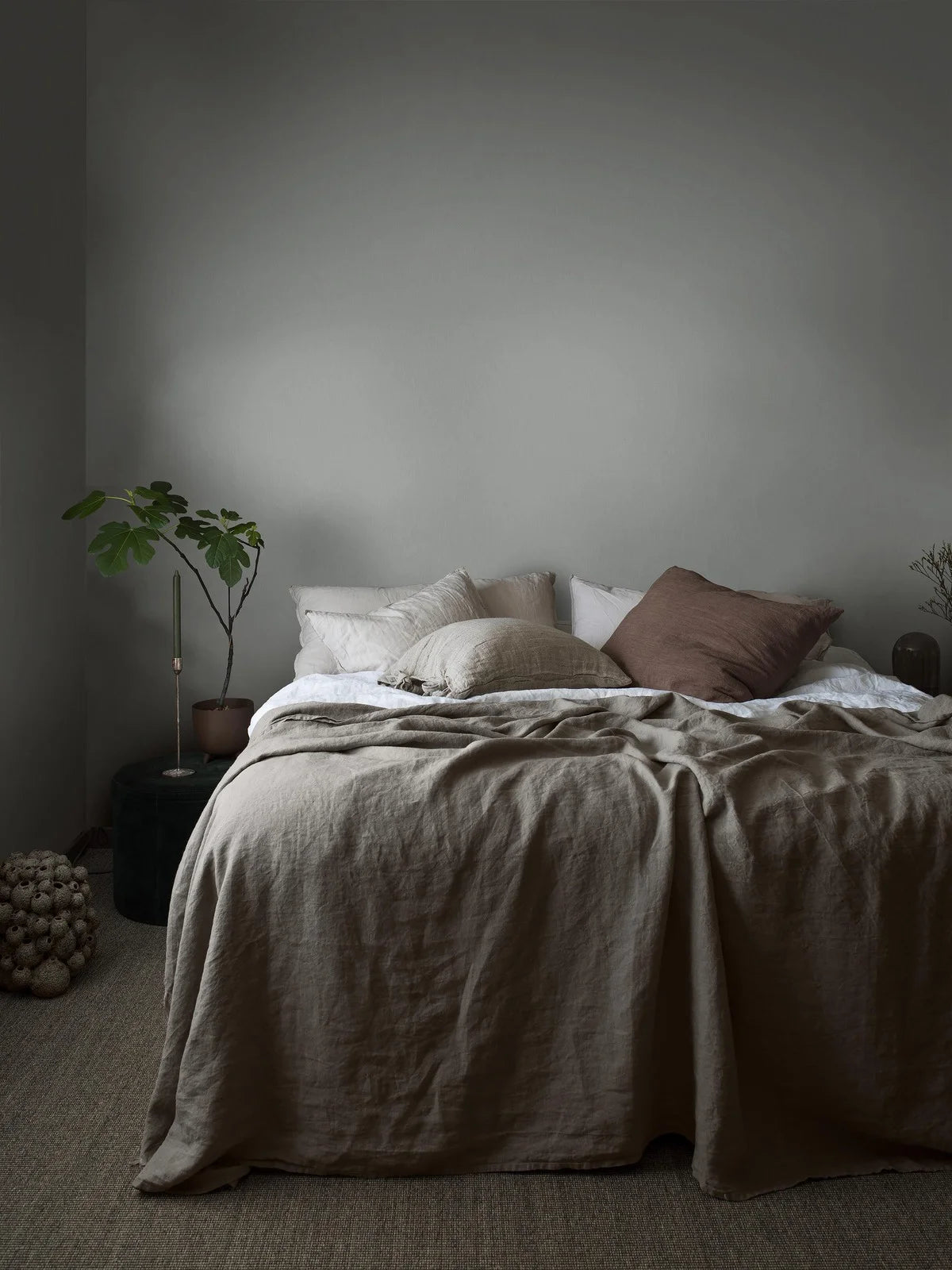 Tapeta so štruktúrou imitujúcou ľan LINEN - CLOUDY modro-sivá