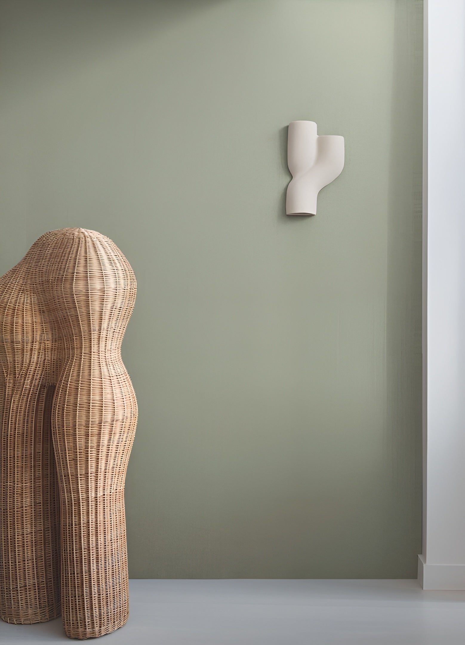 Linen textile wallpaper LINORA - BLANC PÉTALE warm white