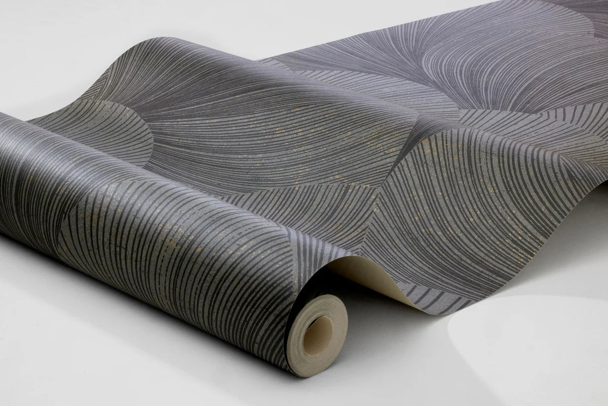Papierová flizelínová tapeta s abstraktným vzorom MIRAGE šedá