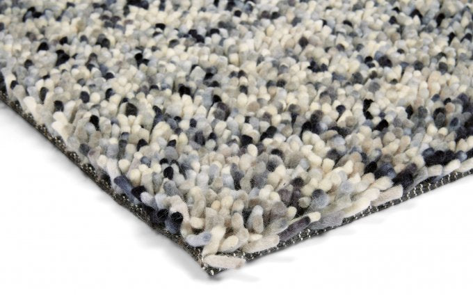 Dots Gray Carpet with Long Pile