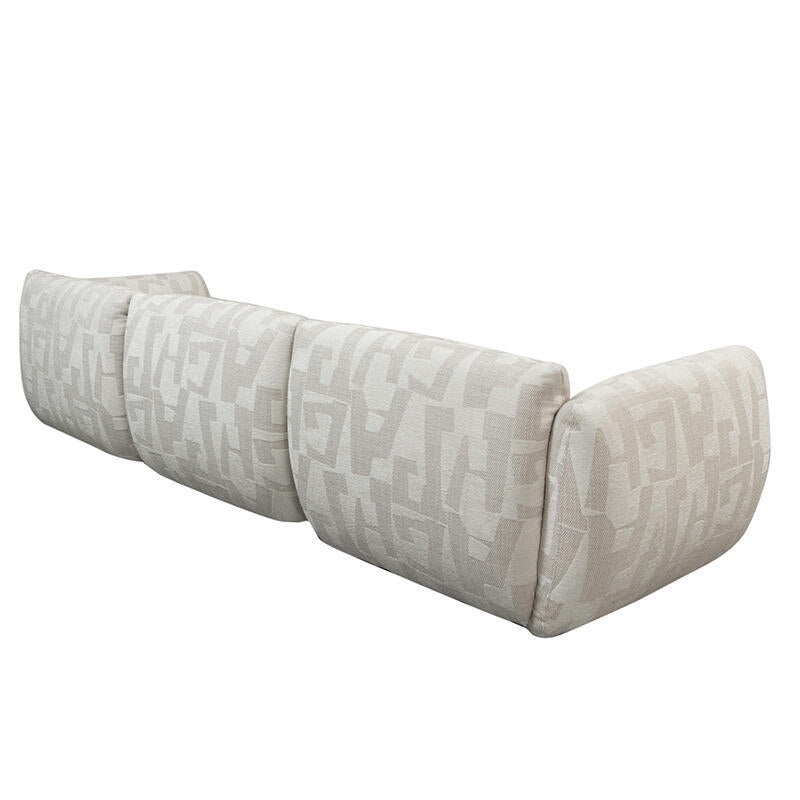 Sofa pre 4 osoby AMSTERDAM v svetlo béžovom vzore