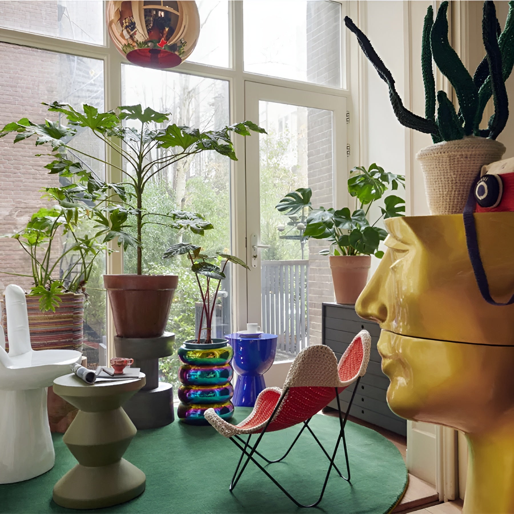 Záhradná stolička ZIG ZAG MATT olivová