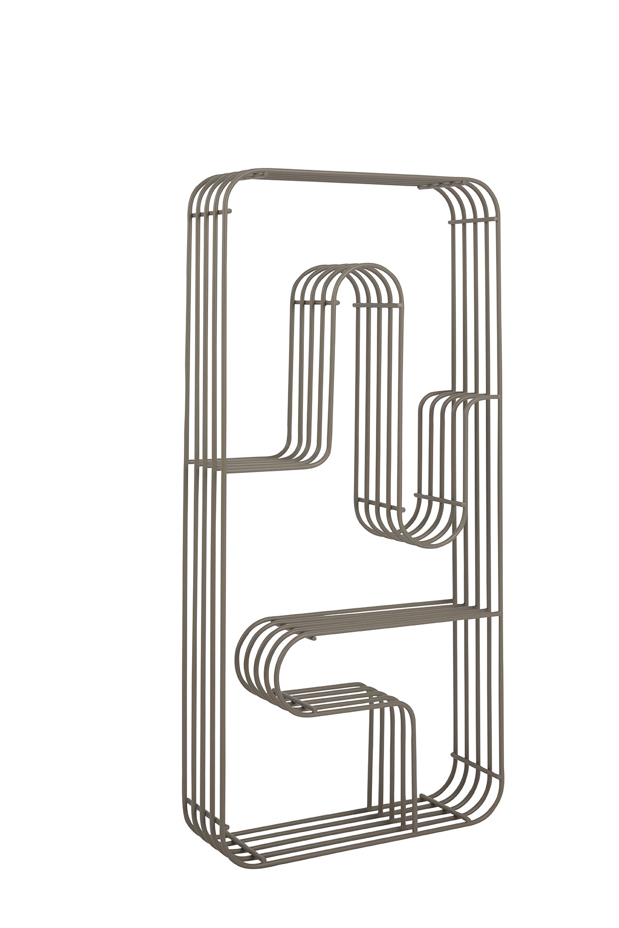 Nástenný regál CURVA taupe