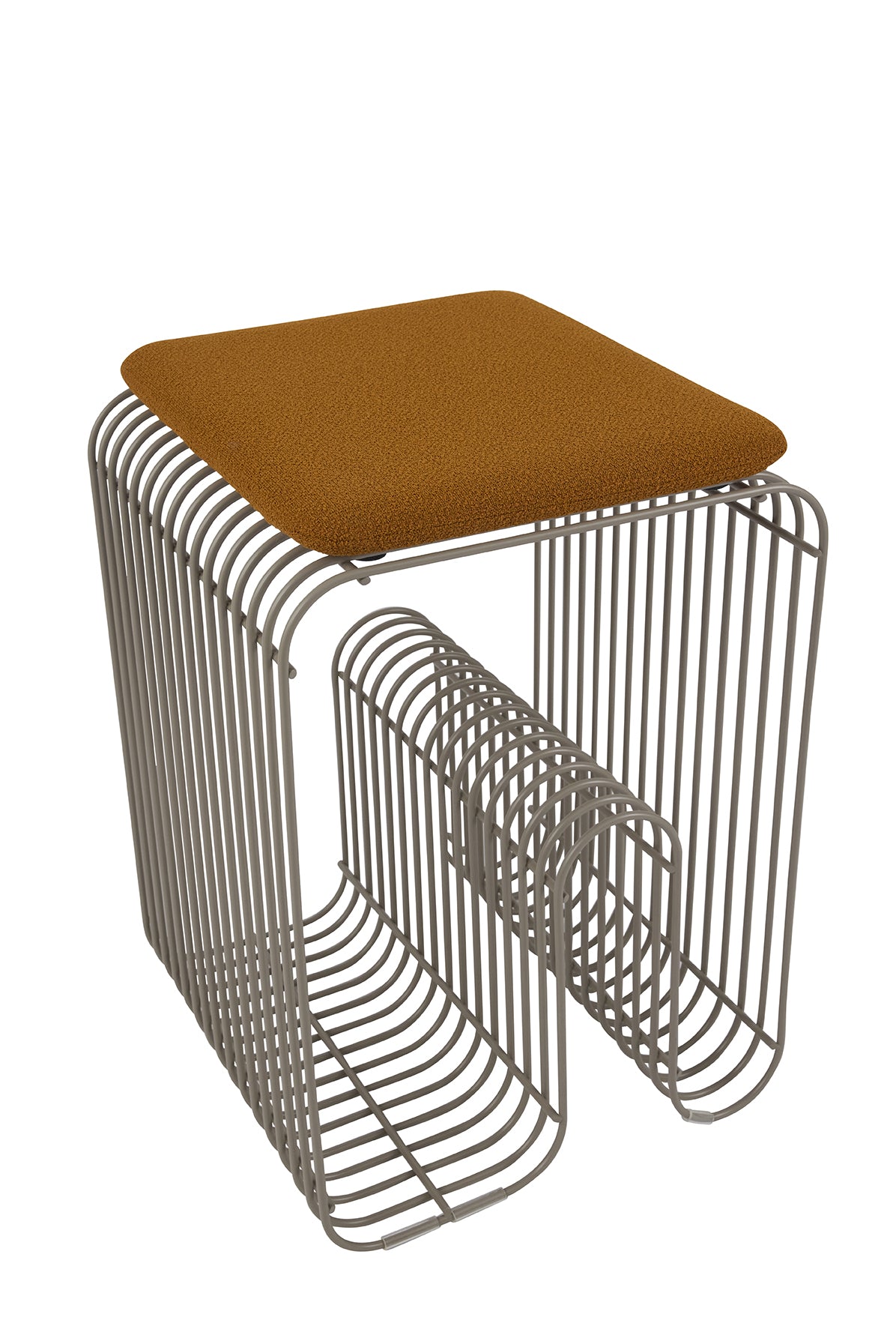 CURVA Seat Cushion Brown Bouclé