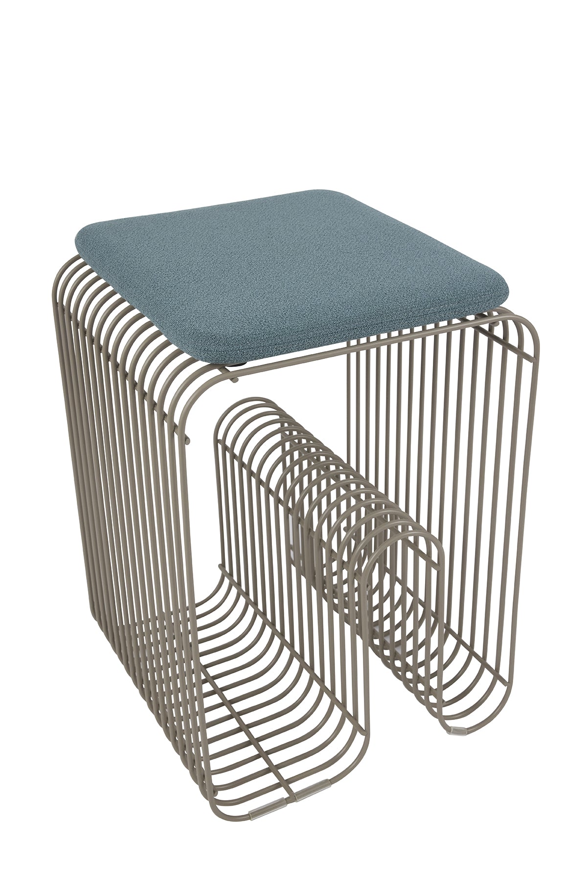 CURVA Blue Boucle Seat Cushion