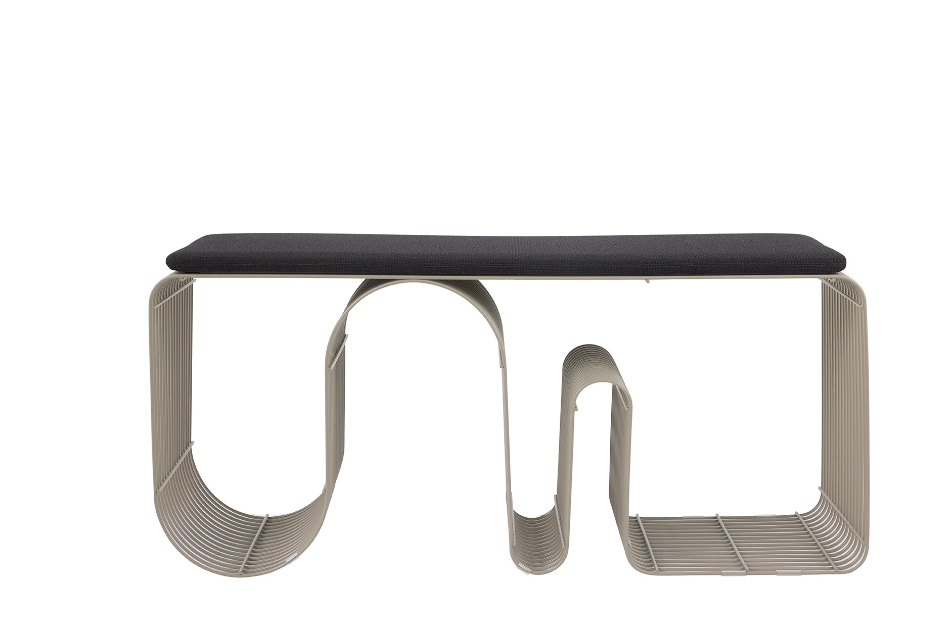 Poduška na sedenie CURVA antracitový bouclé