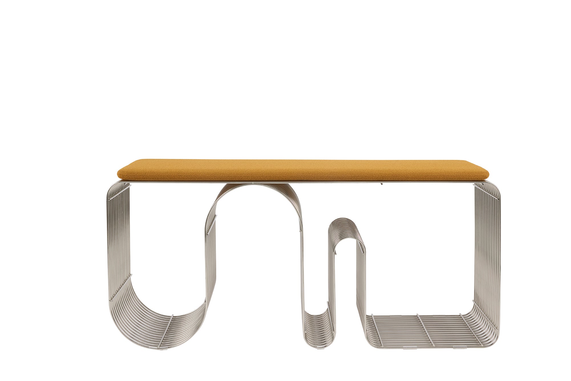 CURVA Seat Cushion Brown Bouclé