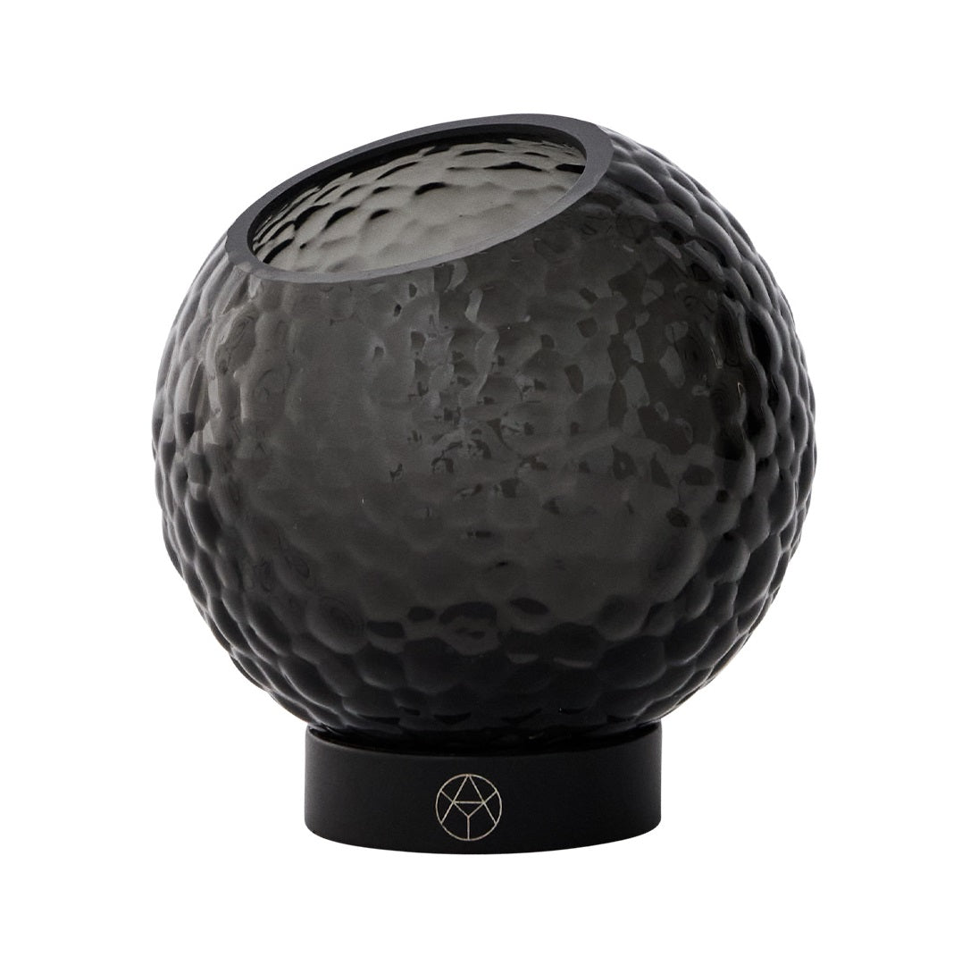 Váza GLOBE BUBBLES čierne sklo