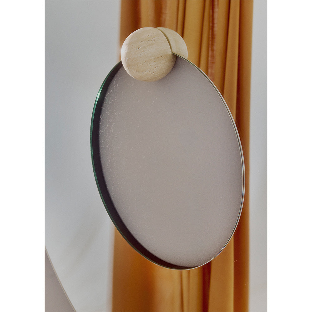 Kruhový luster CASTELLUM travertín