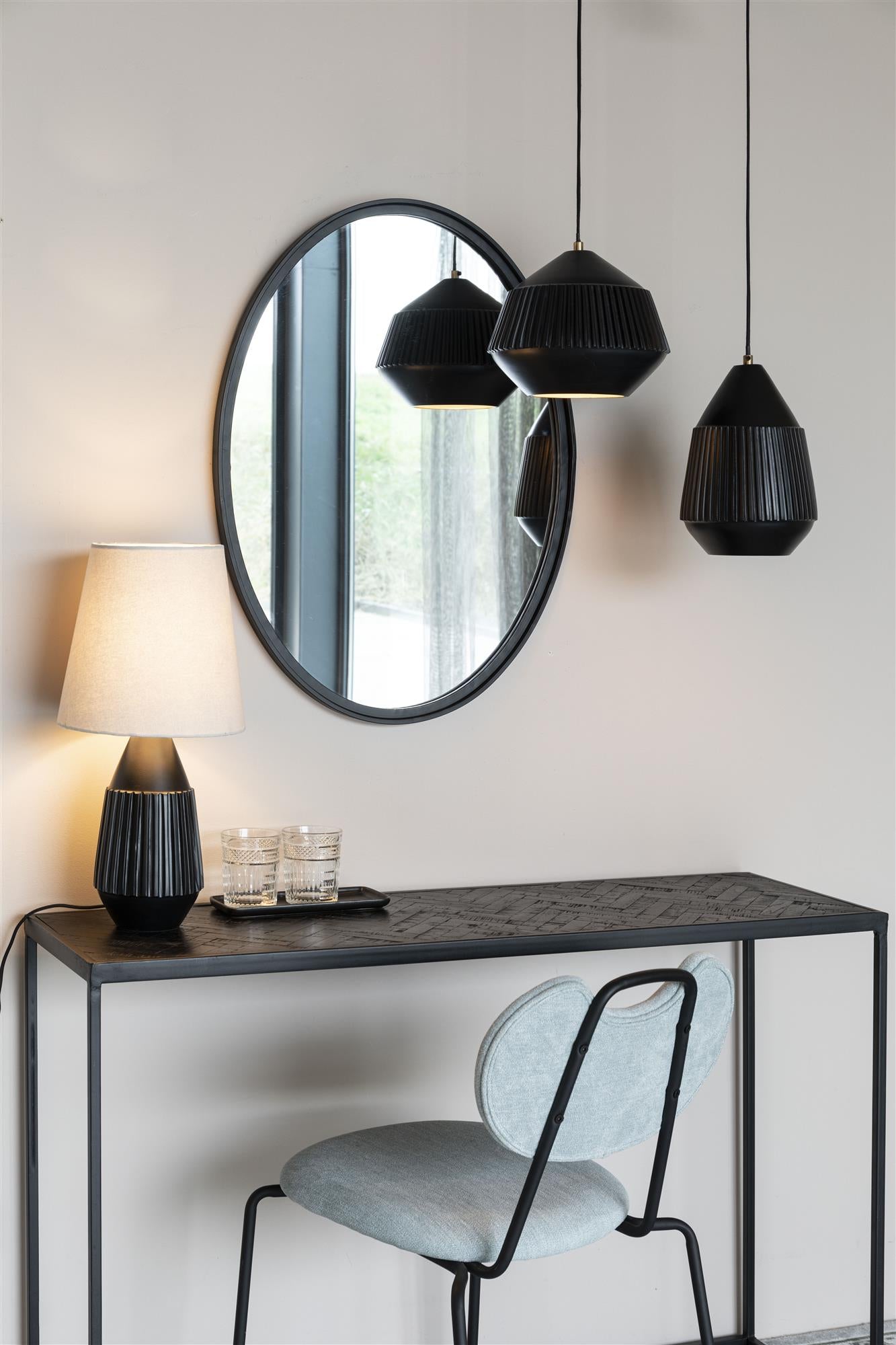 Stolná lampa AYSA čierna