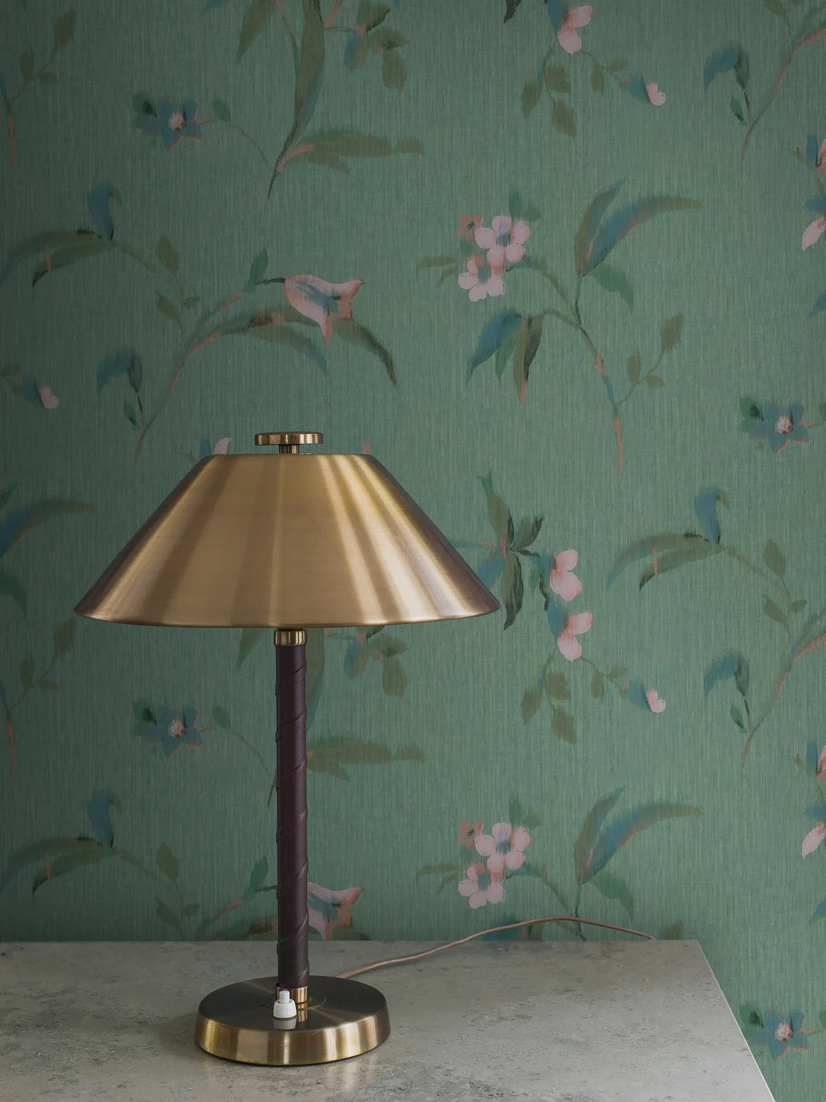 Marlene Green Floral Pattern Mural