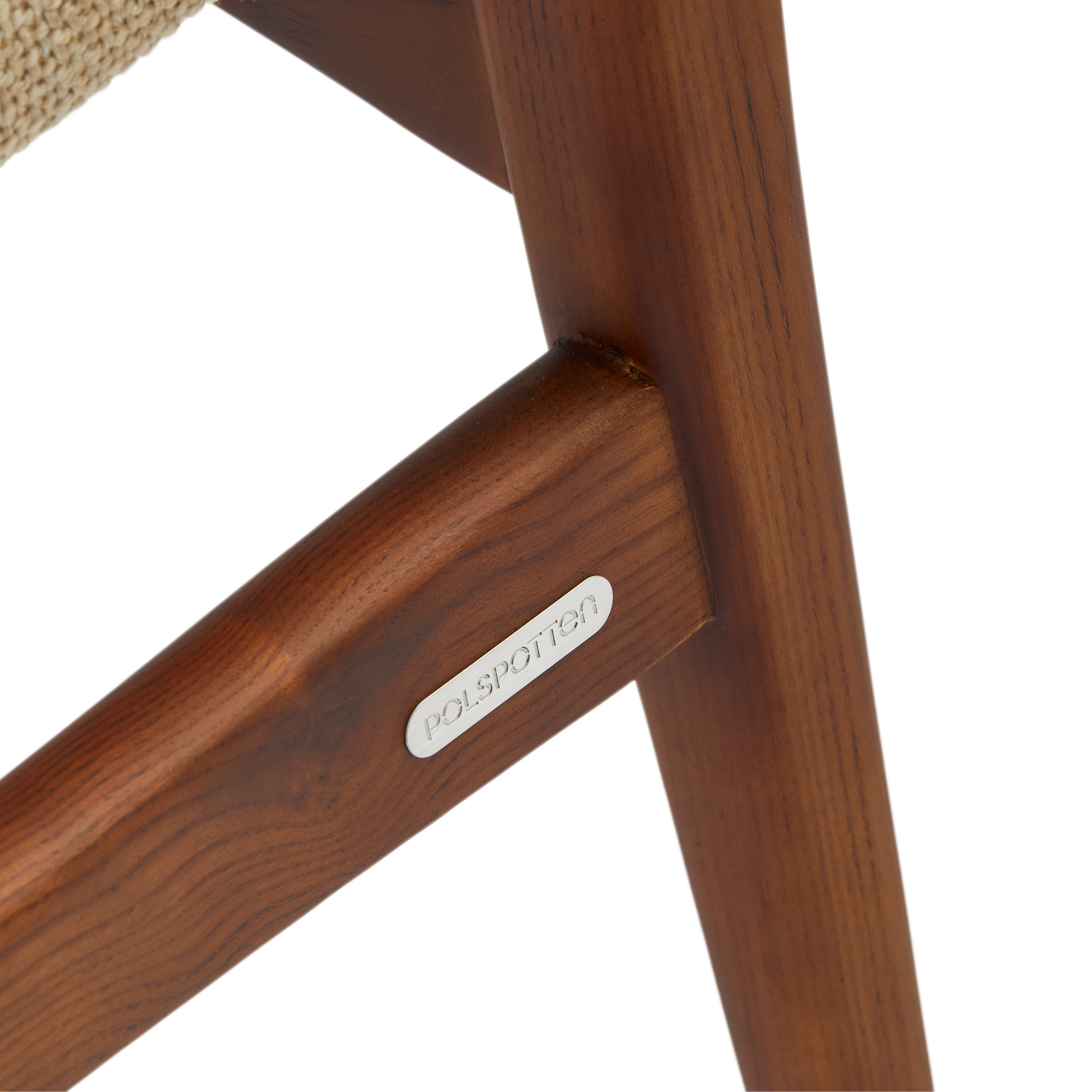 Fotel PEGGY béžový s drevenou základňou