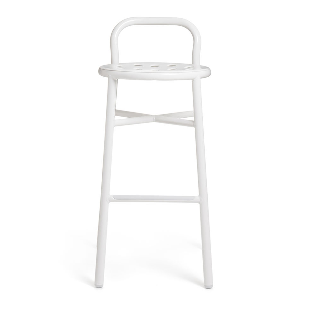 Outdoor stool PIPE white