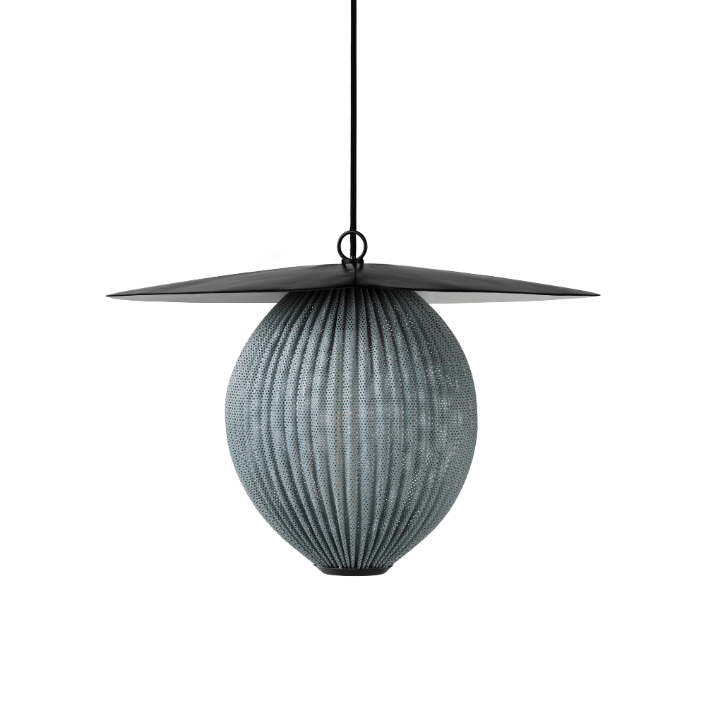SATELLITE pendant lamp in gray-blue