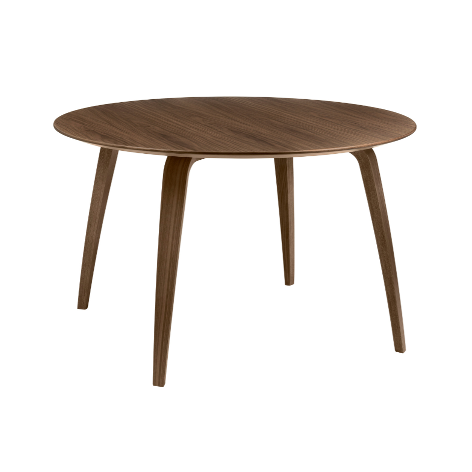 GUBI Round Table Walnut Wood