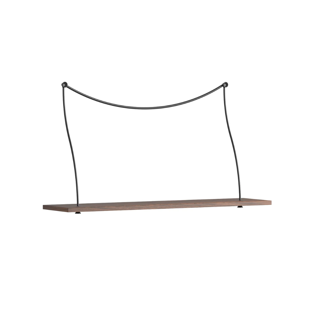 Polica FERRO tmavé dubové drevo