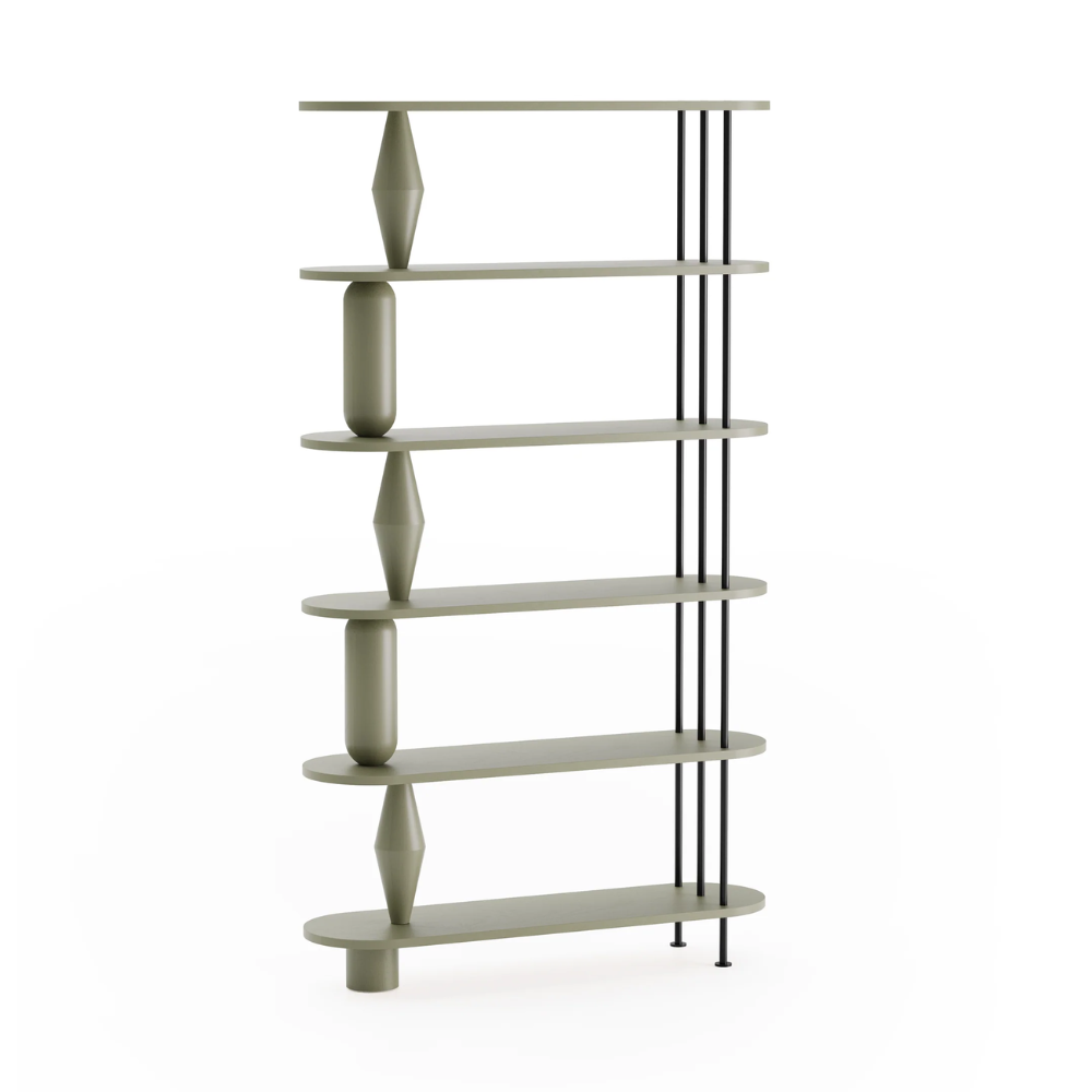 Regál VAZOO olivové dubové drevo