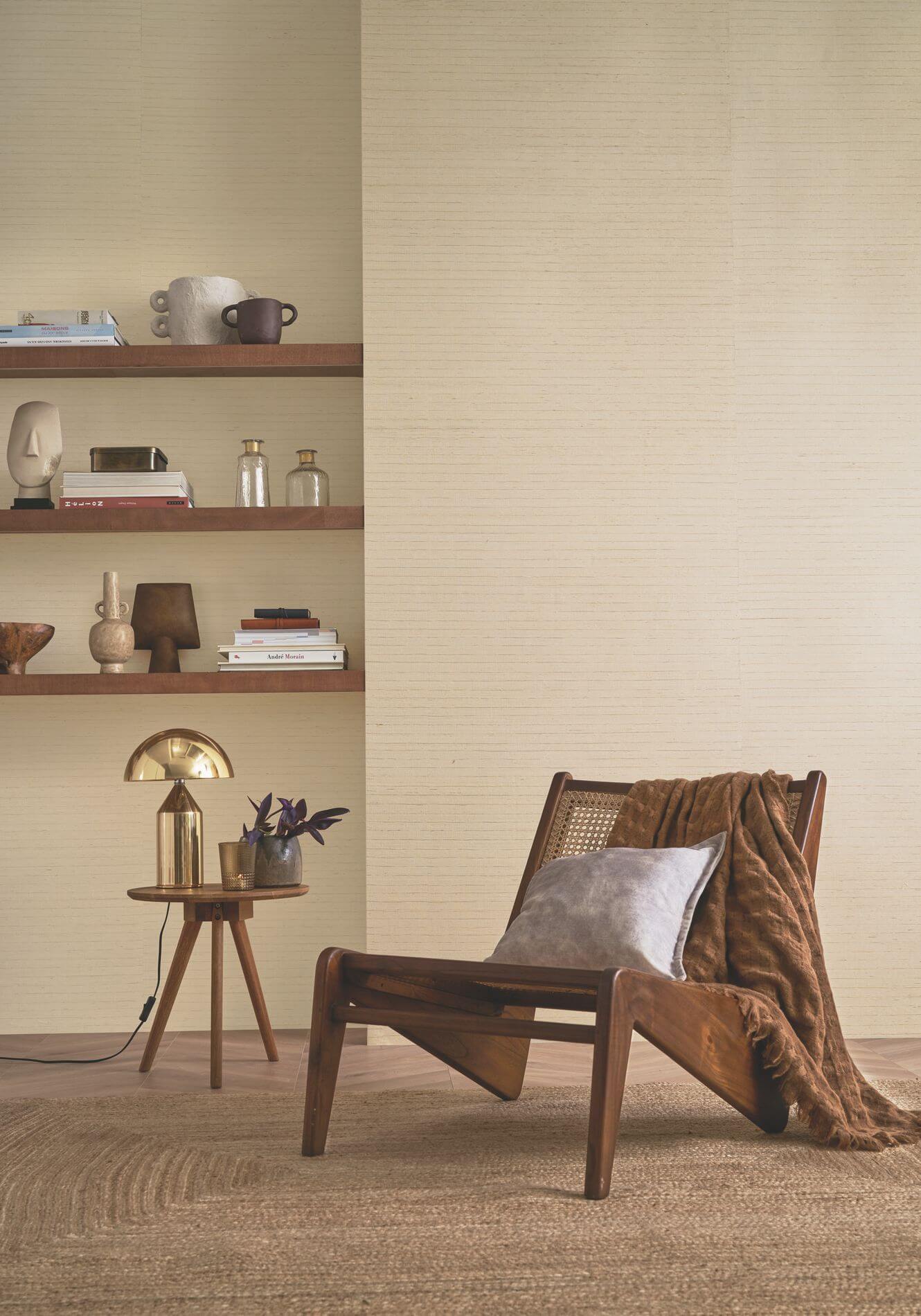 Tapeta štruktúrna prírodná napodobňujúca listy agávy STRIATA - ANTRACIT/SILVER antracitový so strieborným