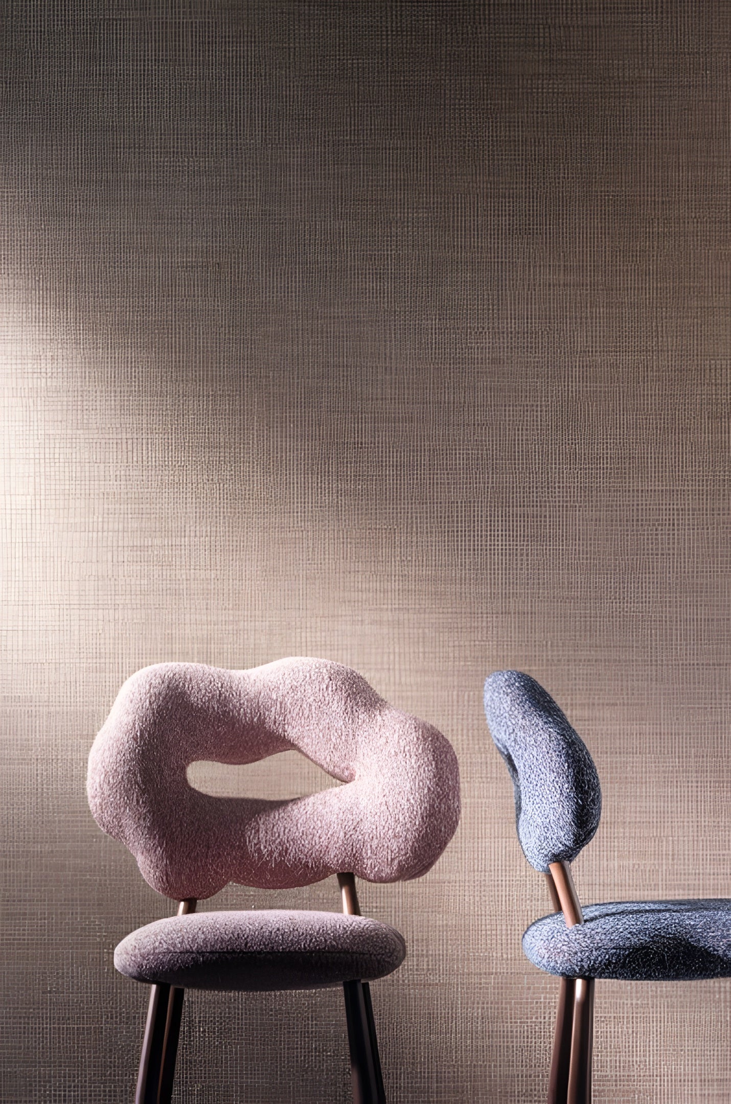 Textilná štruktúrovaná tapeta ALSEK - ÉCRU ecru