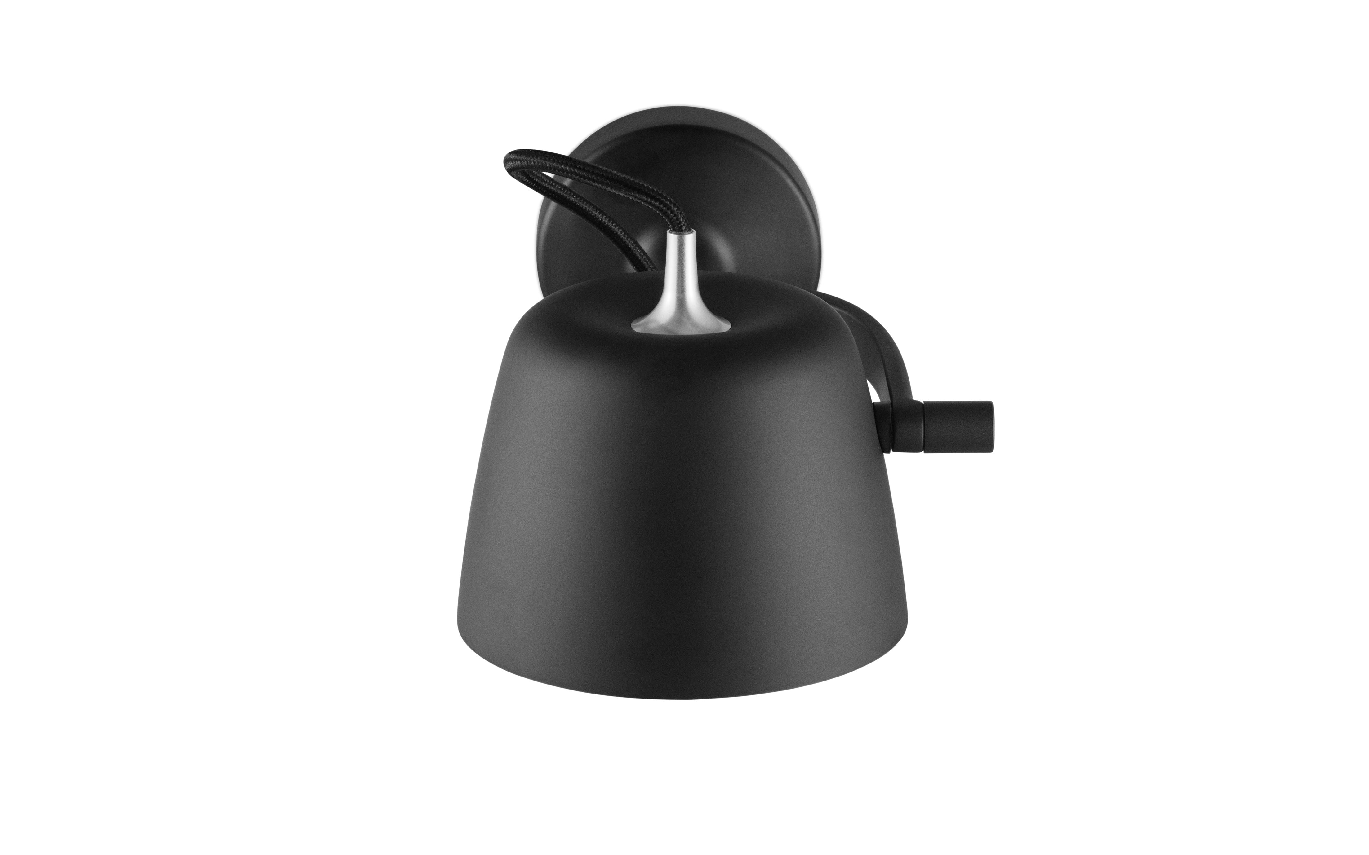 Adjustable black TUB wall lamp