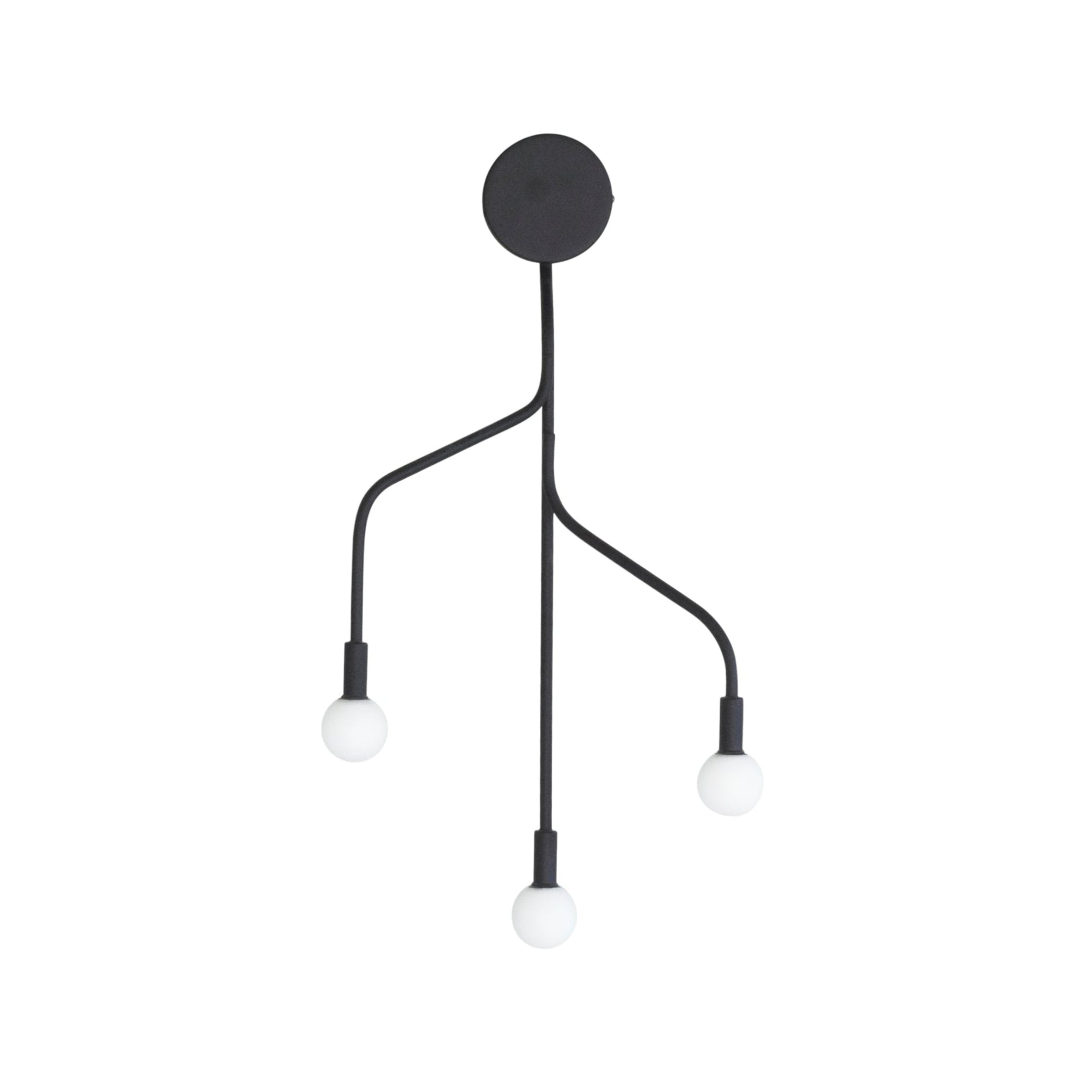 Three-Point Wall Lamp VEKST Black