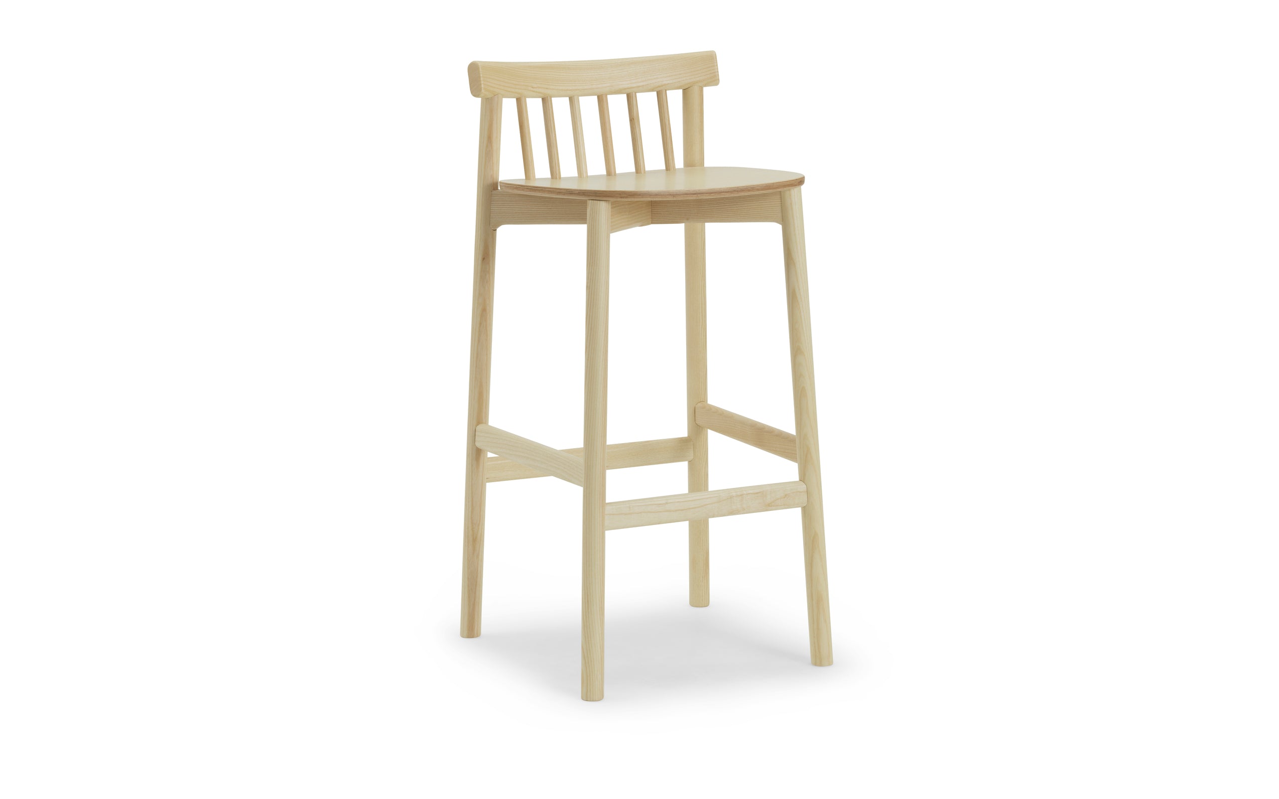 Pind veneer ash bar chair