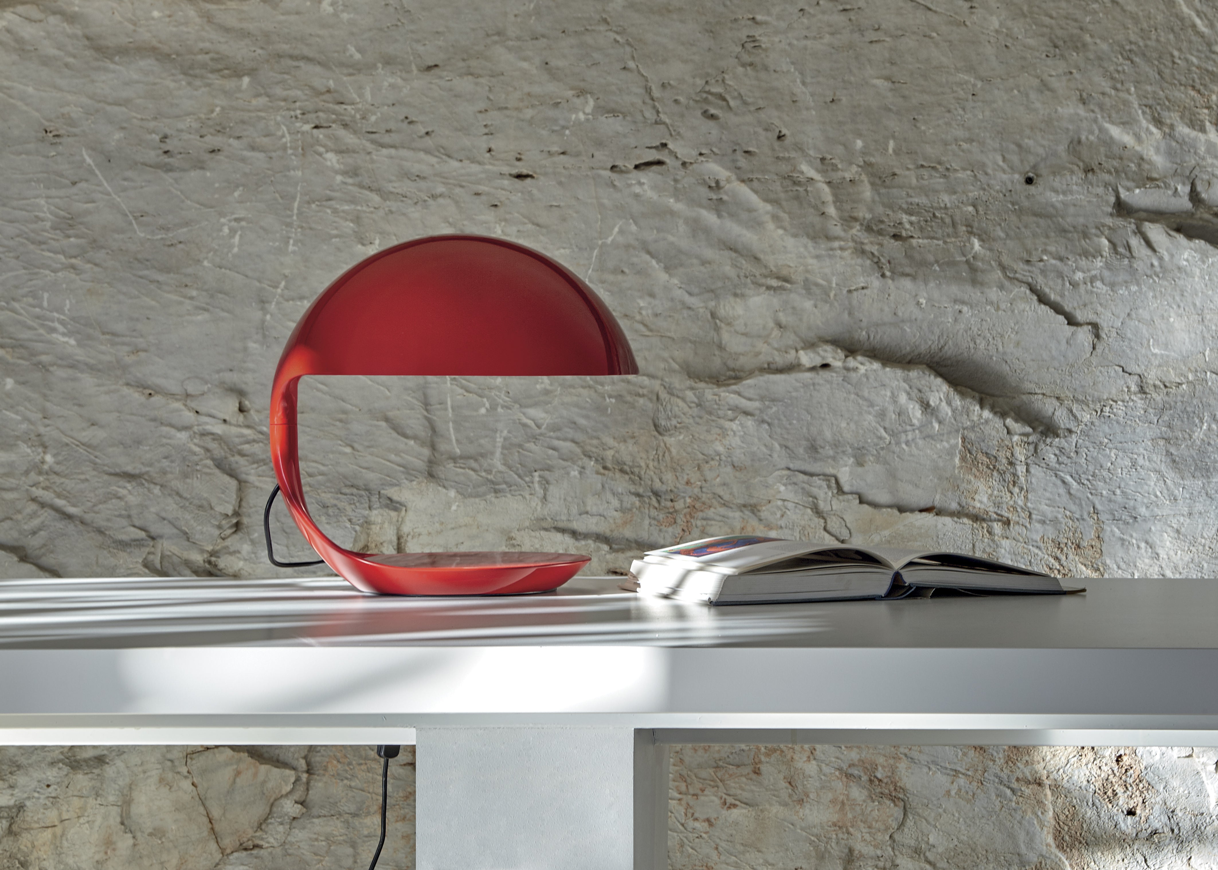 Lampa stolná COBRA lesklá červená