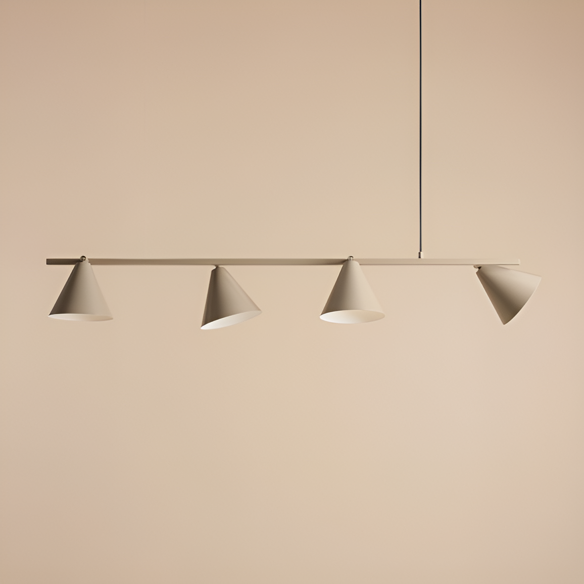 Hanging lamp forms quatro beige