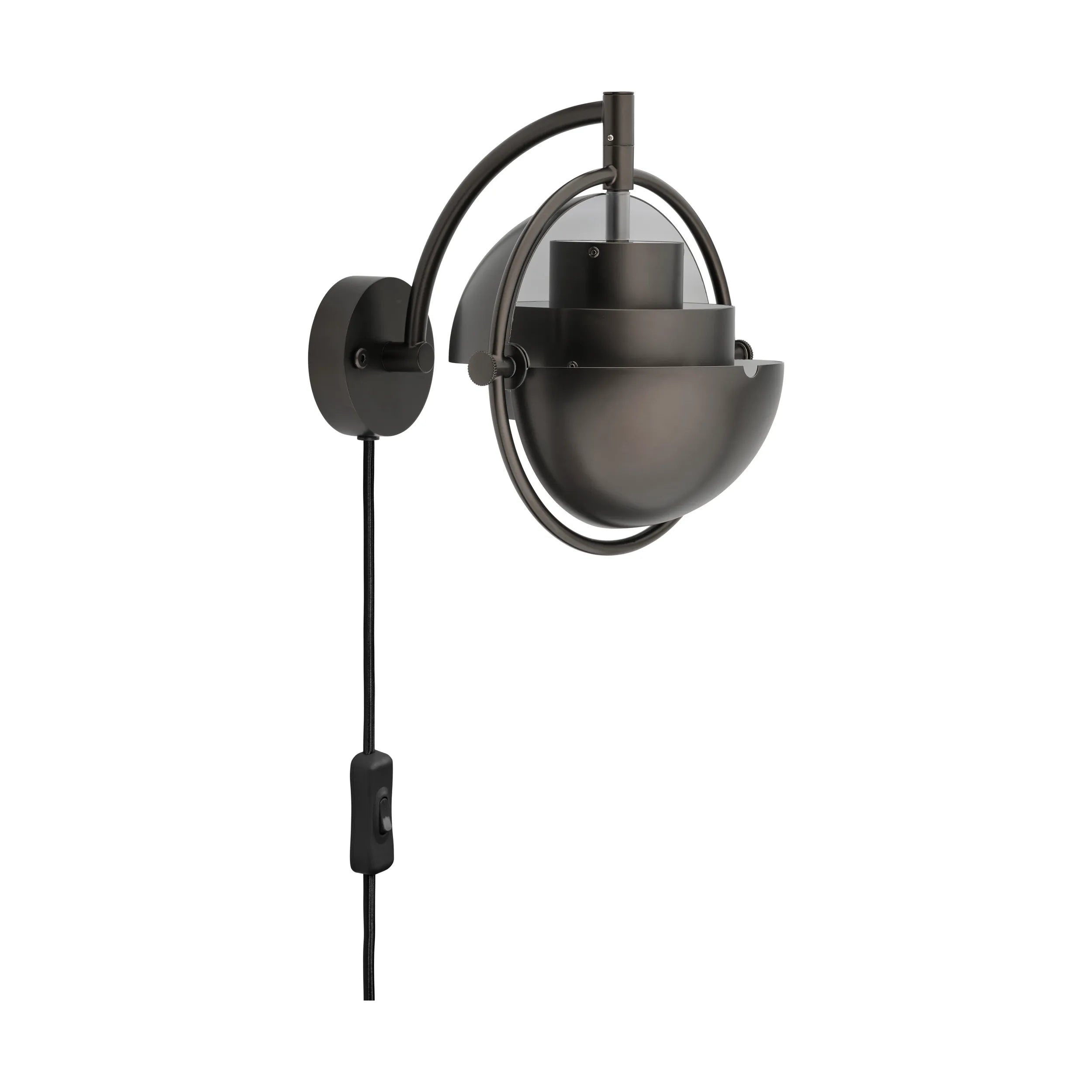 Nástenná lampa MULTI-LITE čierny lesklý