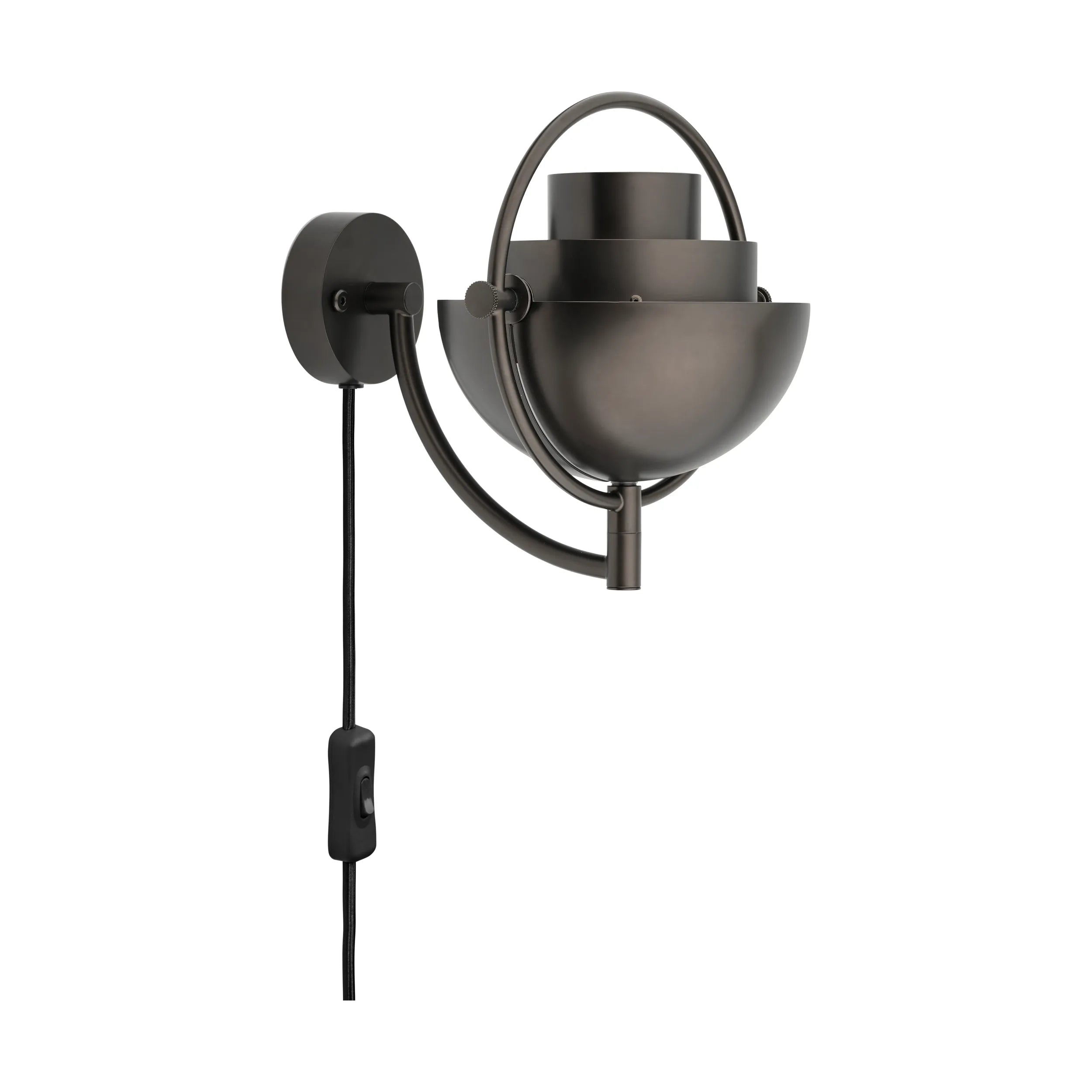 Nástenná lampa MULTI-LITE čierny lesklý
