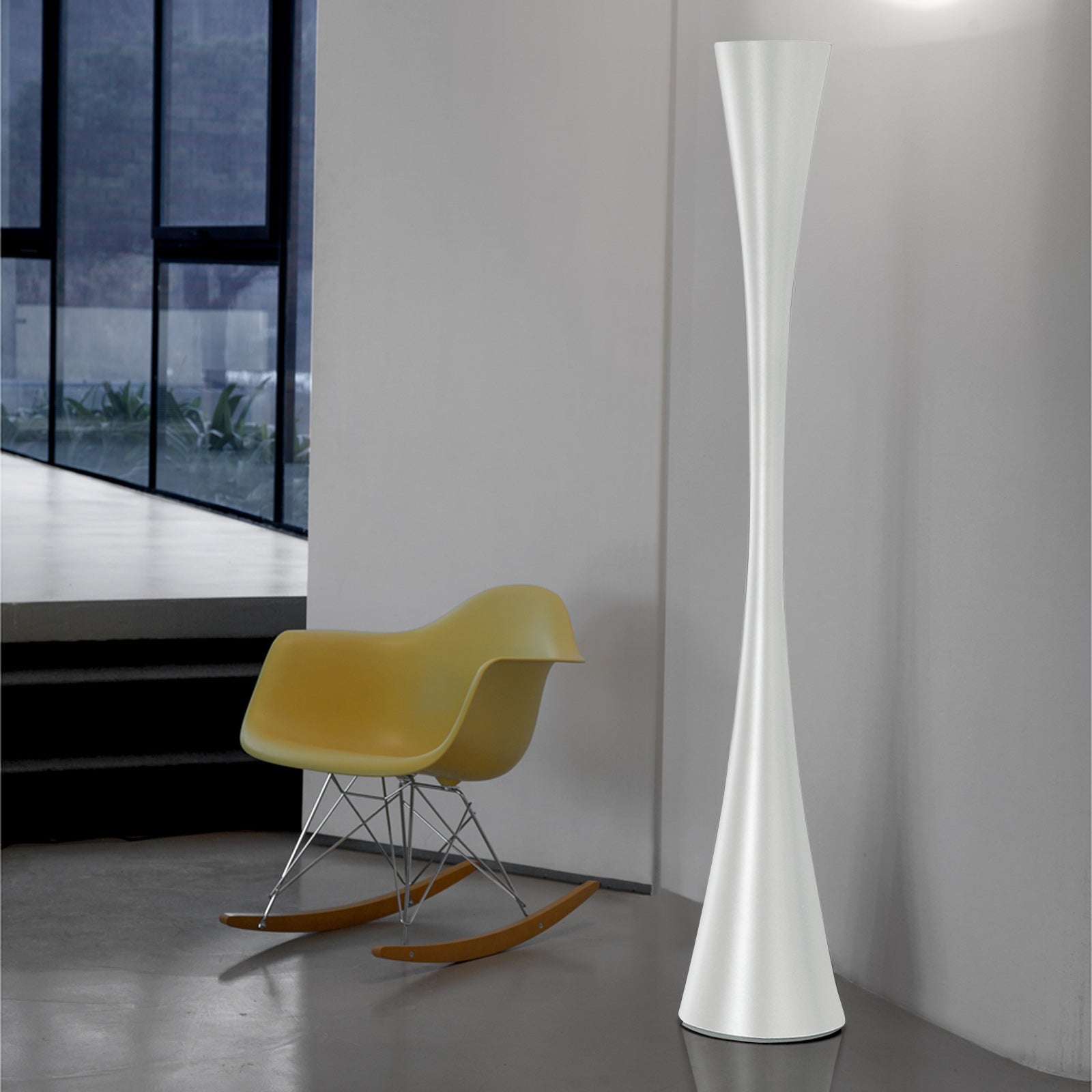 BICONICA Floor Lamp in Pearl Gold